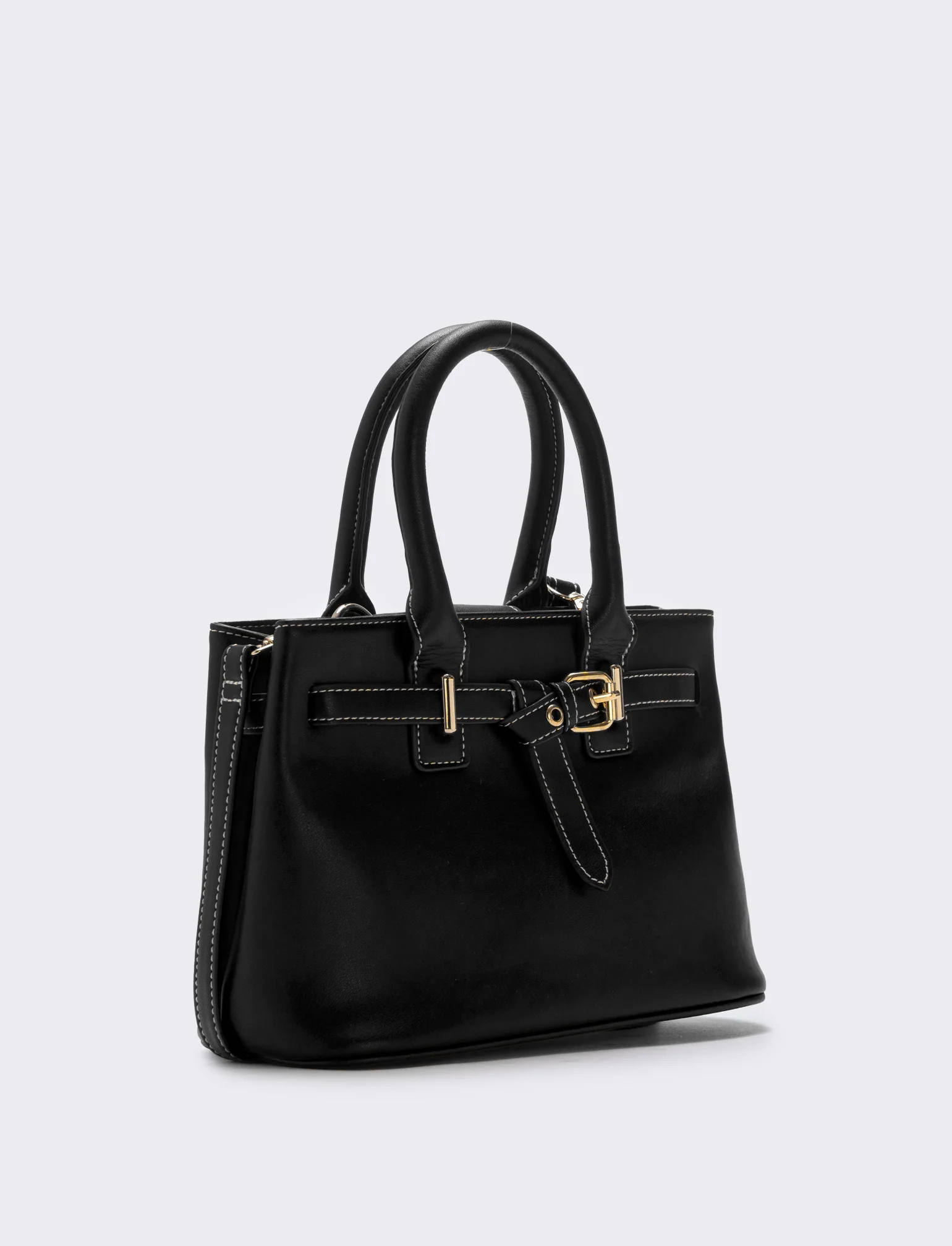 Borsa a mano con fibbia elegante e pratica - Nero - Image 2