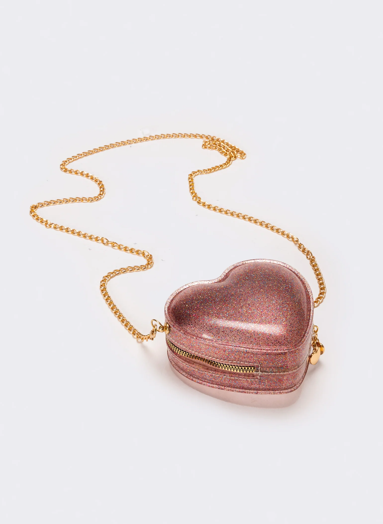 Borsa bambina cuore con glitter - Rosa - Image 4