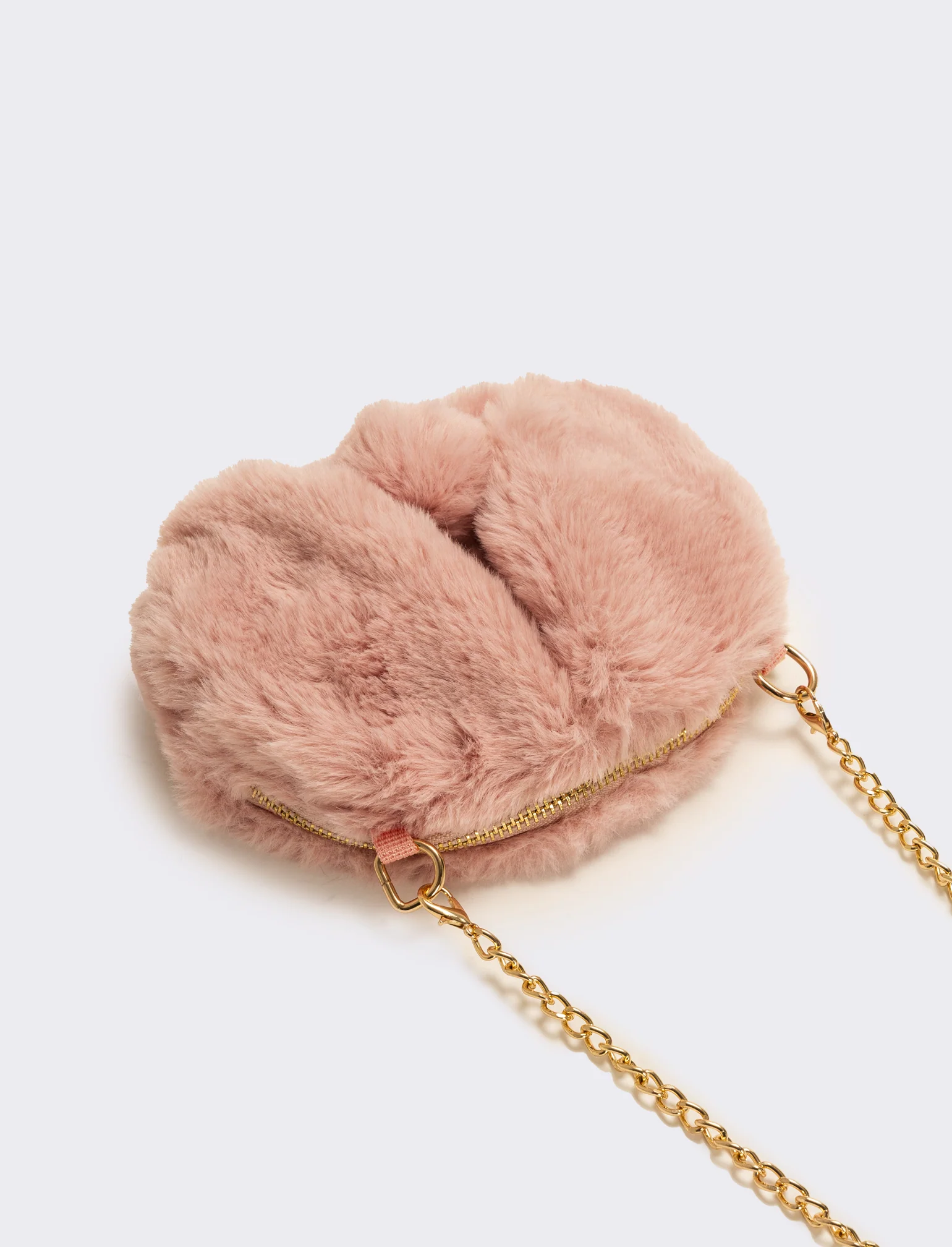 Borsa bambina finta pelliccia coniglietto - Rosa - Image 2
