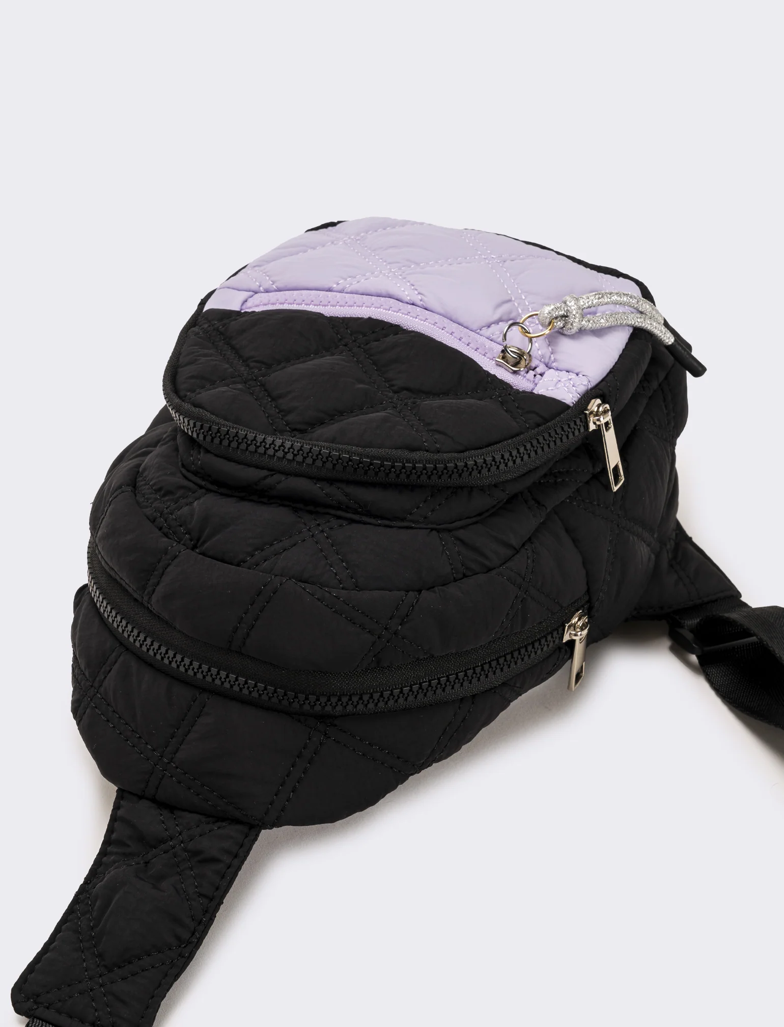 Borsa bambina monospalla trapuntata - Nero - Image 2