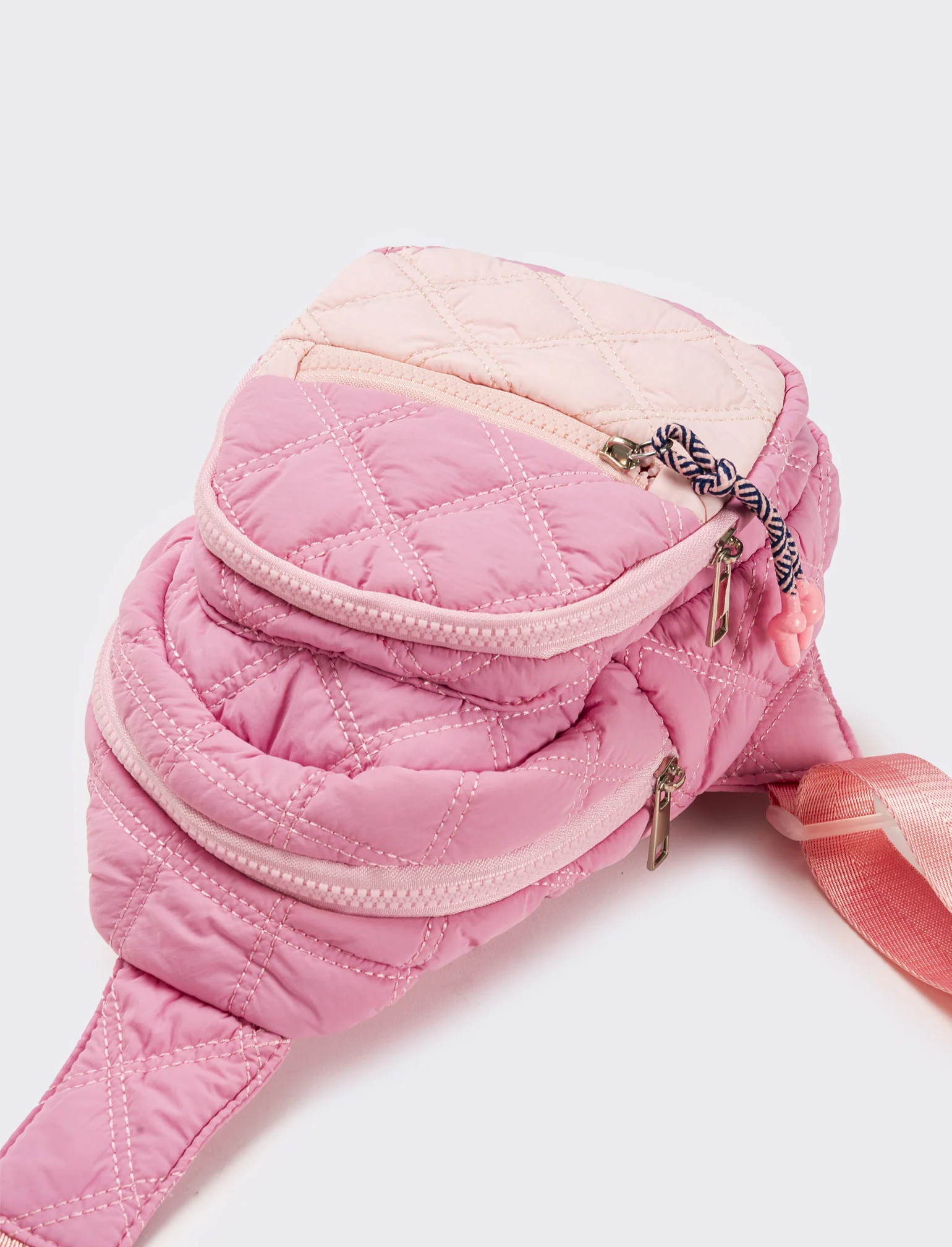 Borsa bambina monospalla trapuntata - Rosa - Image 2