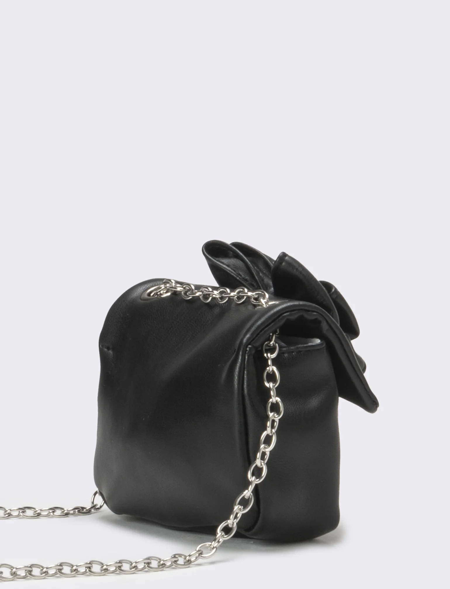 Borsa bambina tracolla con fiocco - Nero - Image 2