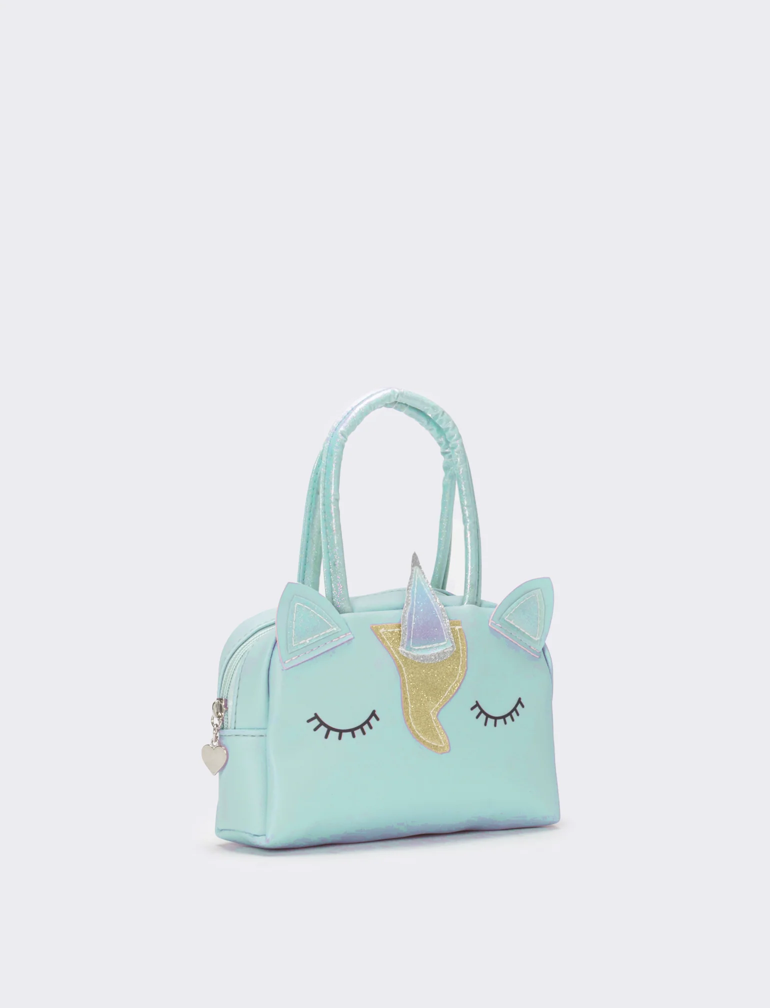 Borsa bauletto bambina unicorno con glitter - Verde - Image 2