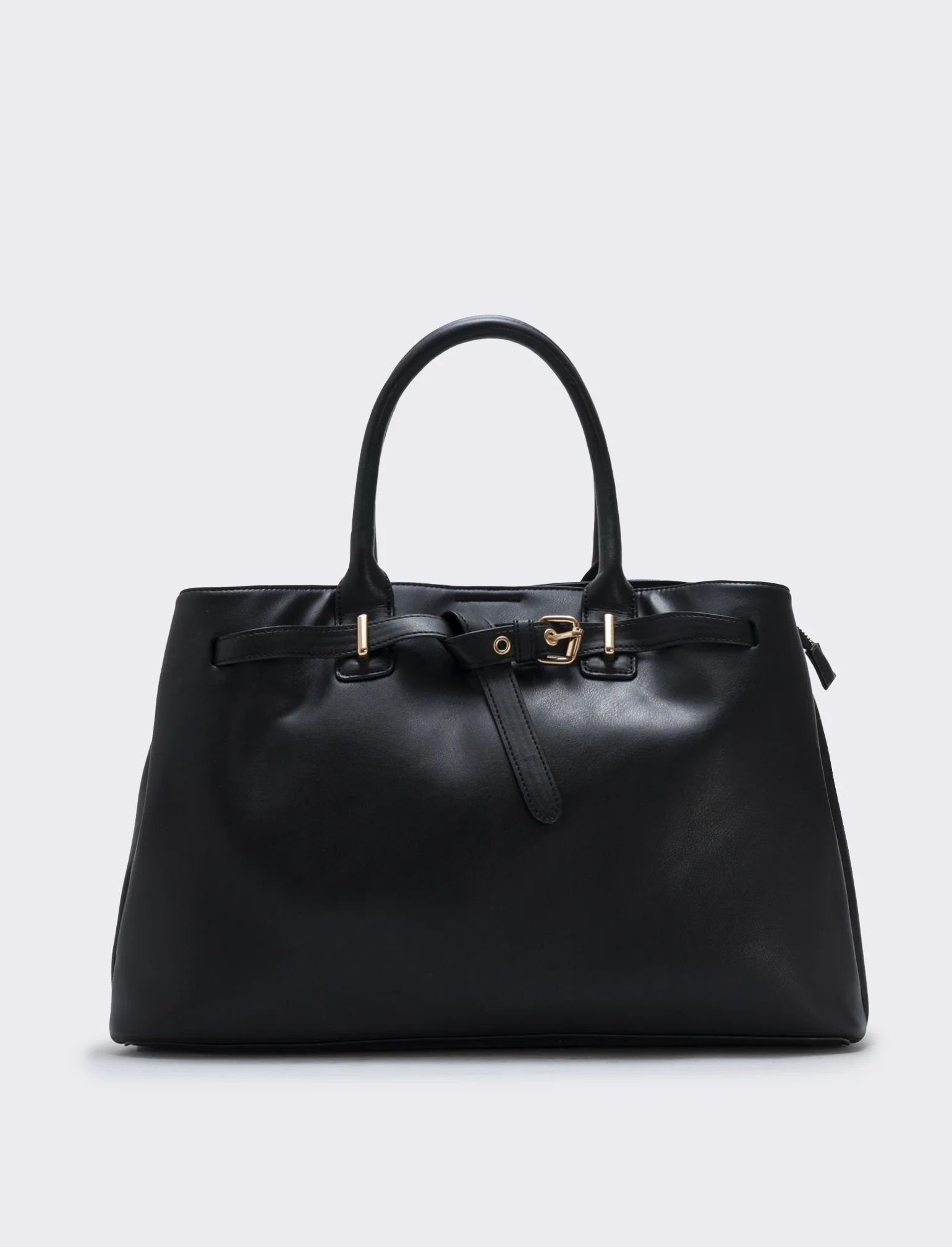 Borsa con fibbia e cinturino elegante - Nero - Image 2
