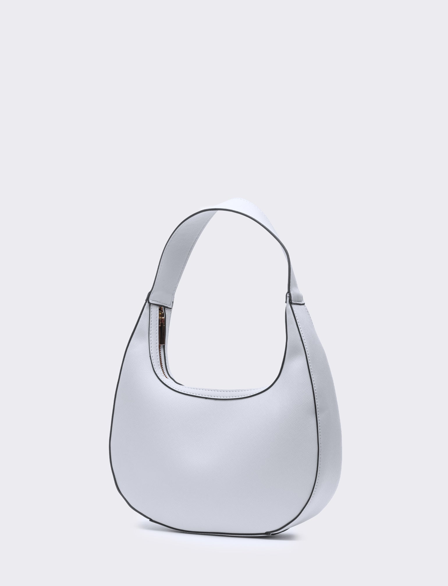 Borsa donna a spalla l30/h7/p17,5cm - Bianco sporco - Image 2