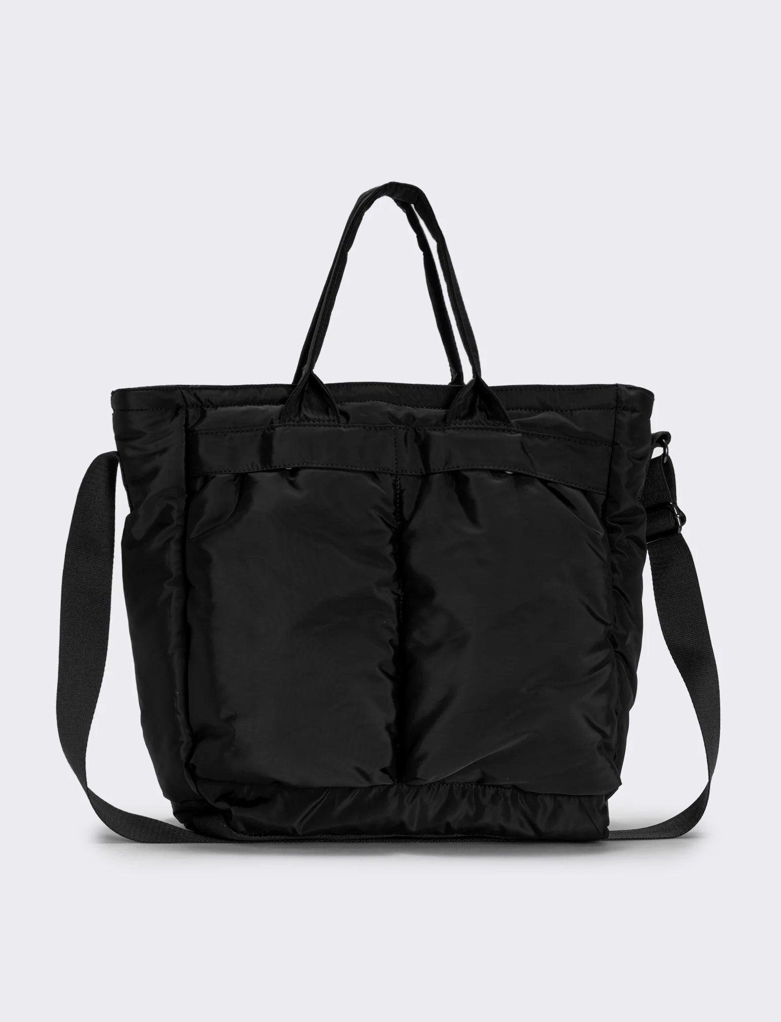 Borsa lavoro uomo nylon con tasche pratiche - Nero