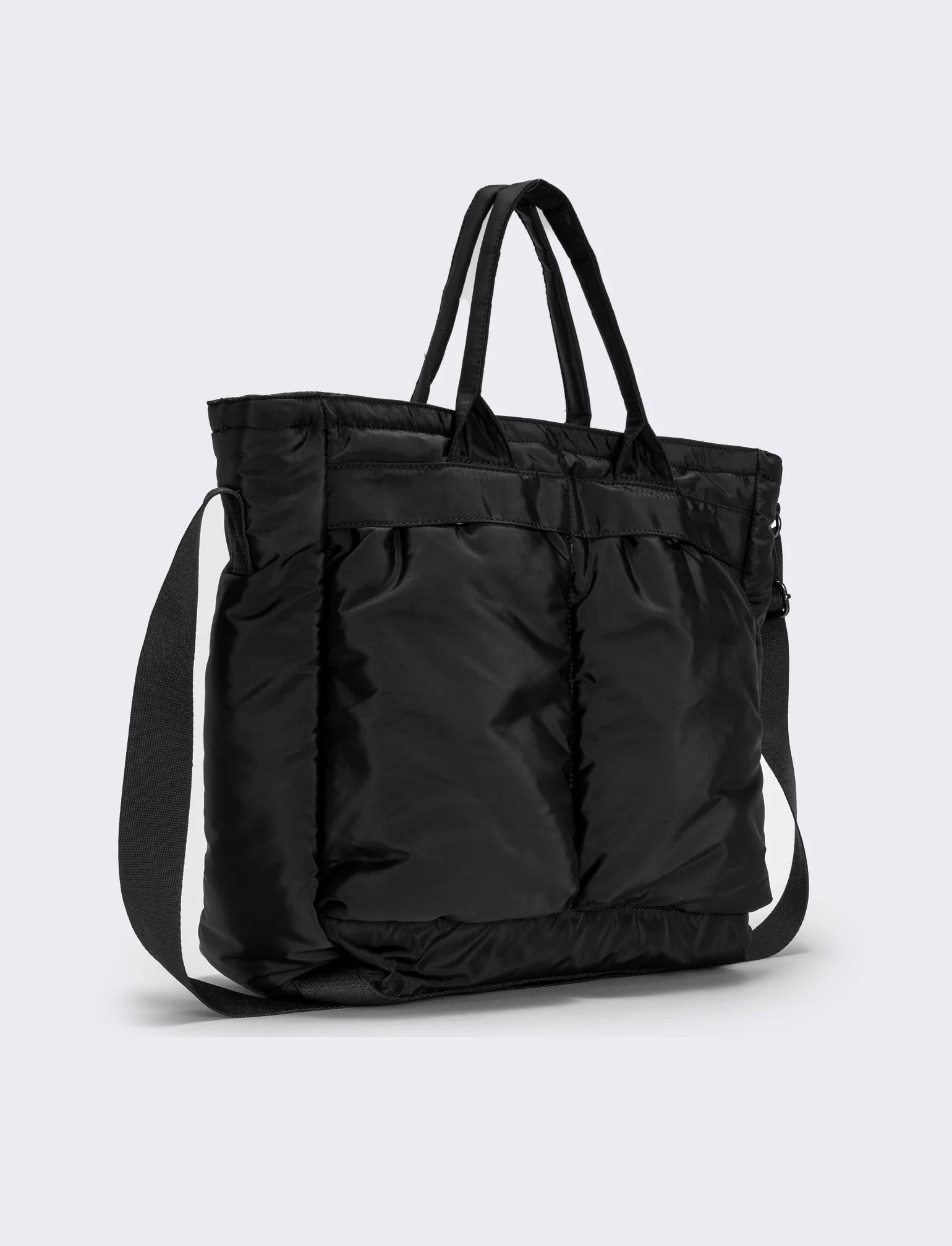Borsa lavoro uomo nylon con tasche pratiche - Nero - Image 2