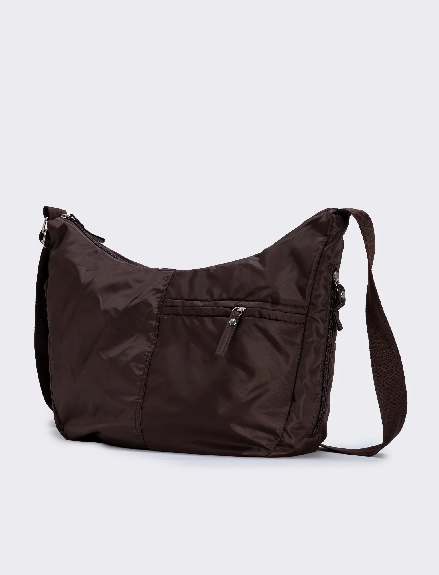 Borsa Mezzaluna Grande in Nylon - Moro - Image 2