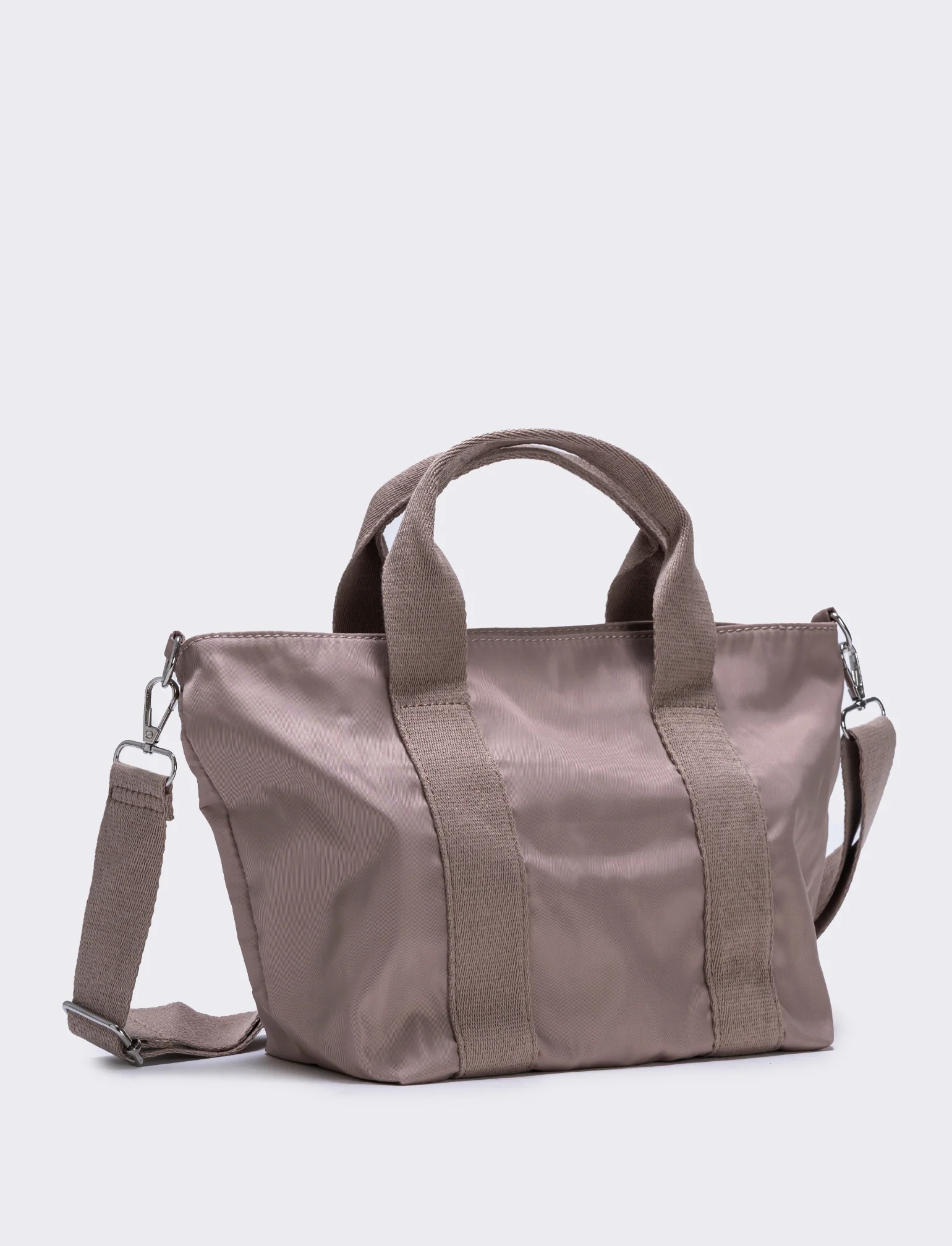 Borsa piccola in nylon - Beige - Image 2