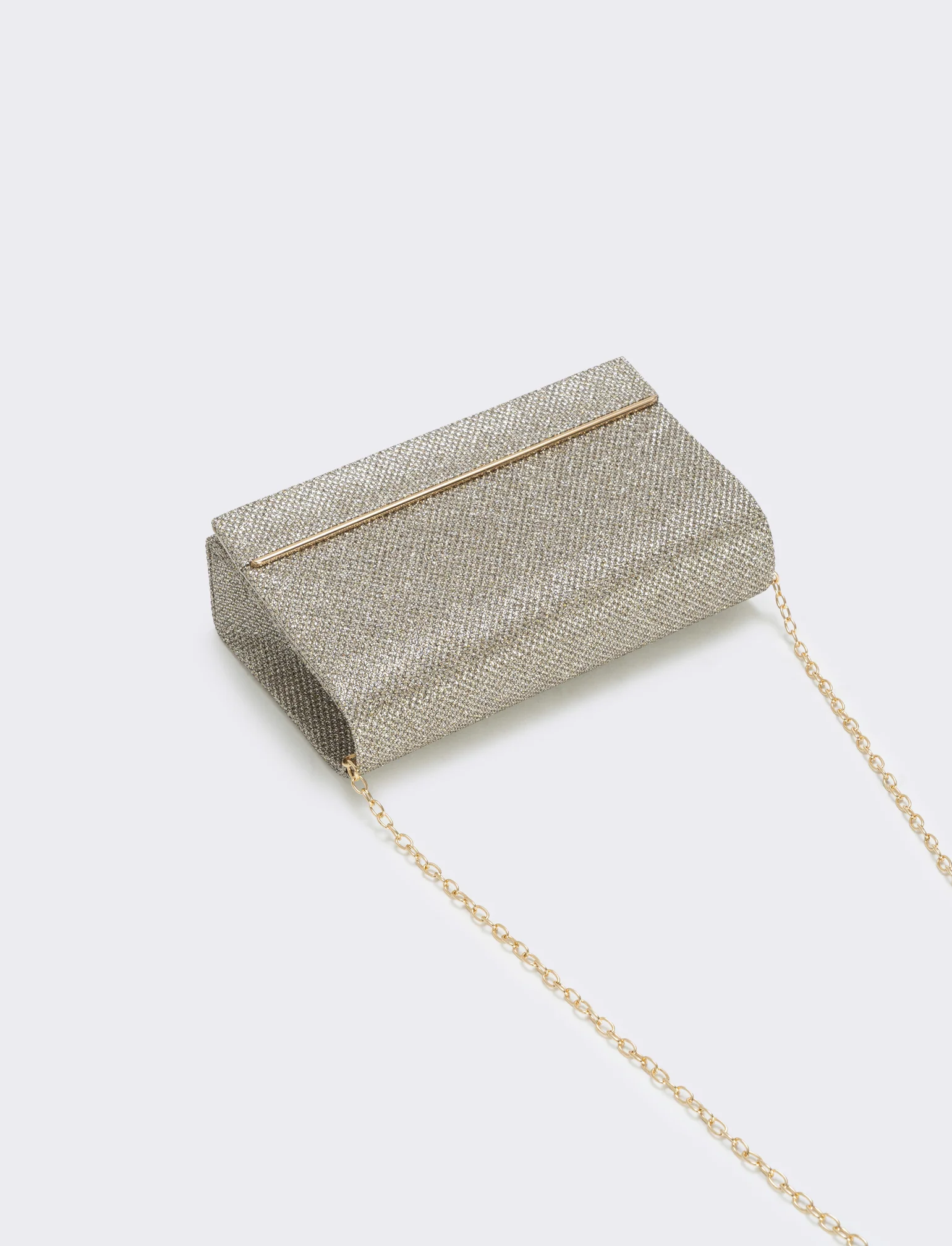 Borsa pochette in lurex - Oro - Image 2