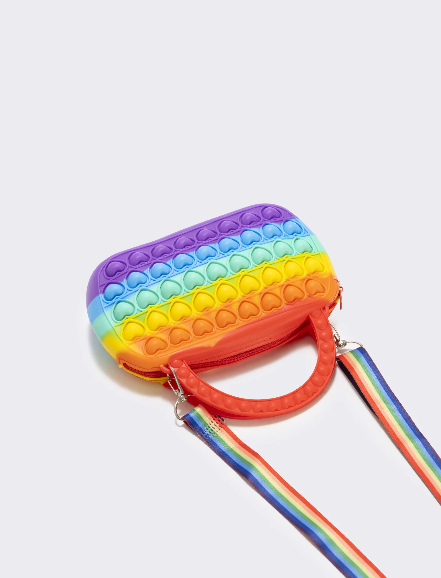 Borsa pop it con cuoricini colorati - Viola - Image 2