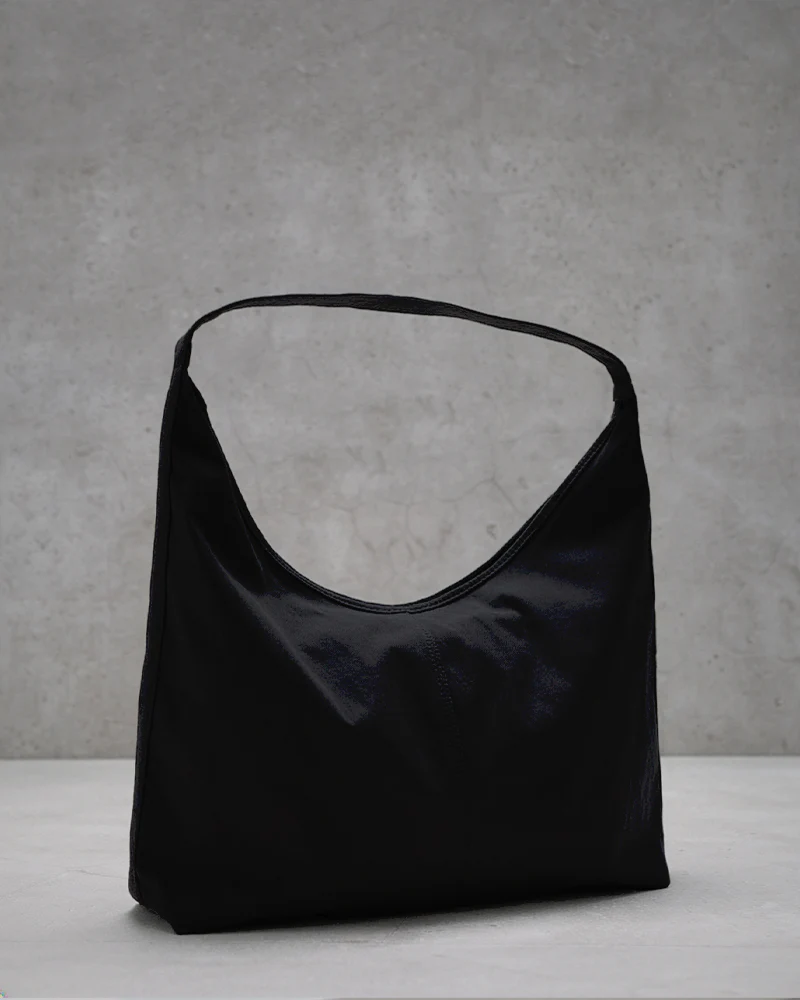 Borsa sacca in nylon grande - Nero