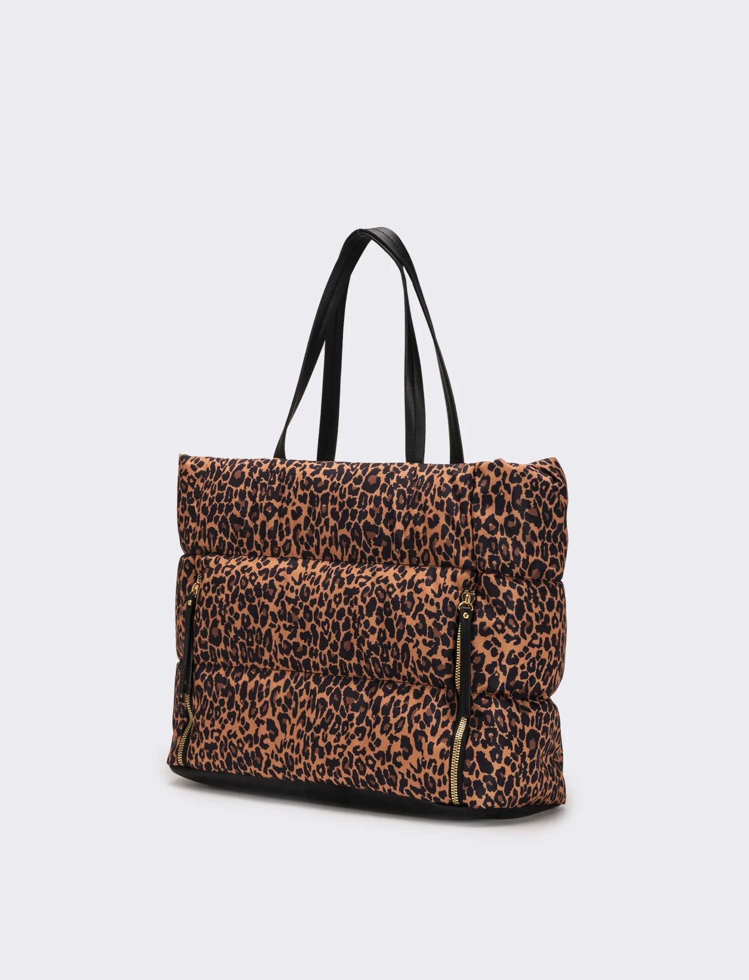Borsa trapuntata in nylon donna - Leopardato - Image 2
