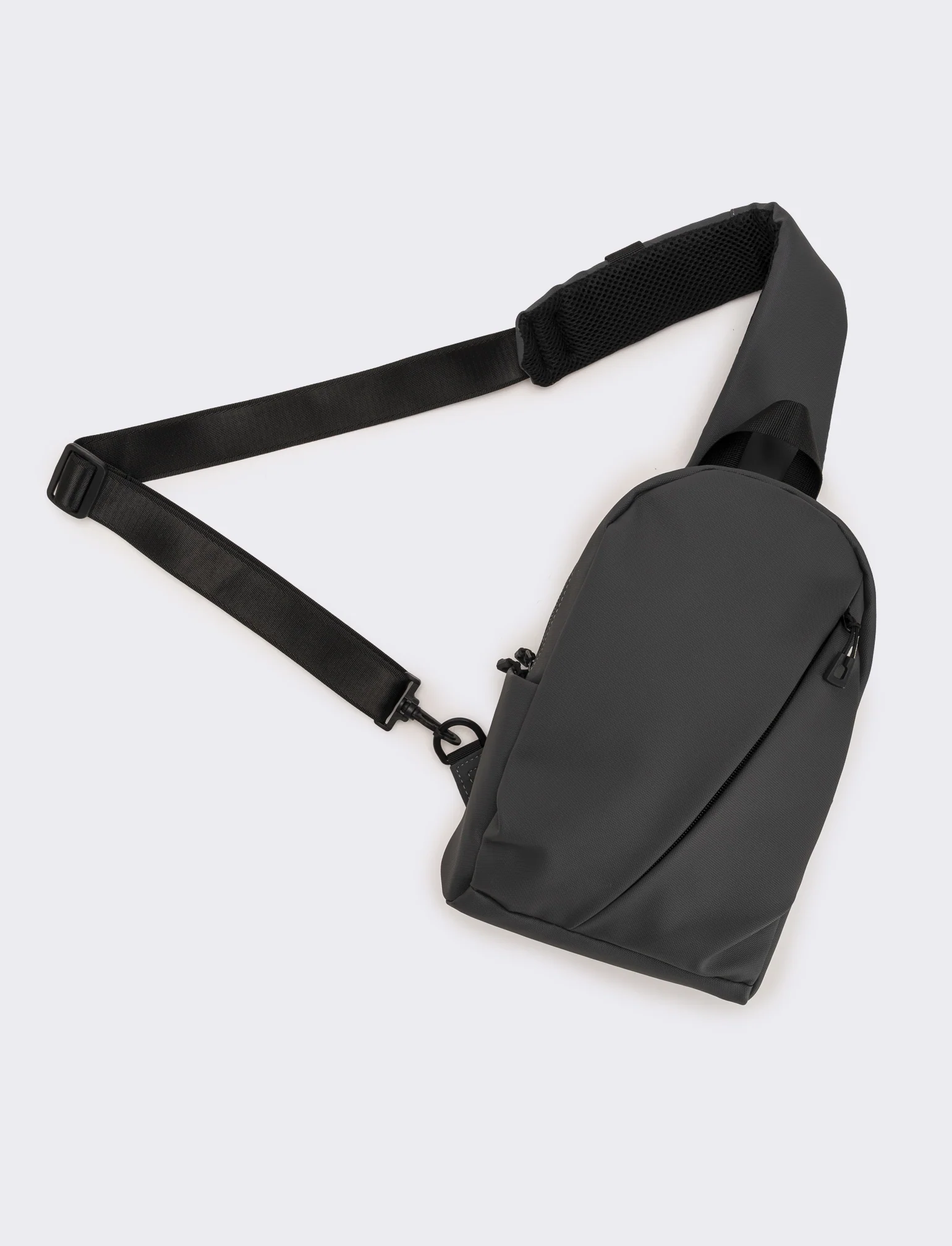 Borsa uomo monospalla/zaino - Grigio - Image 3