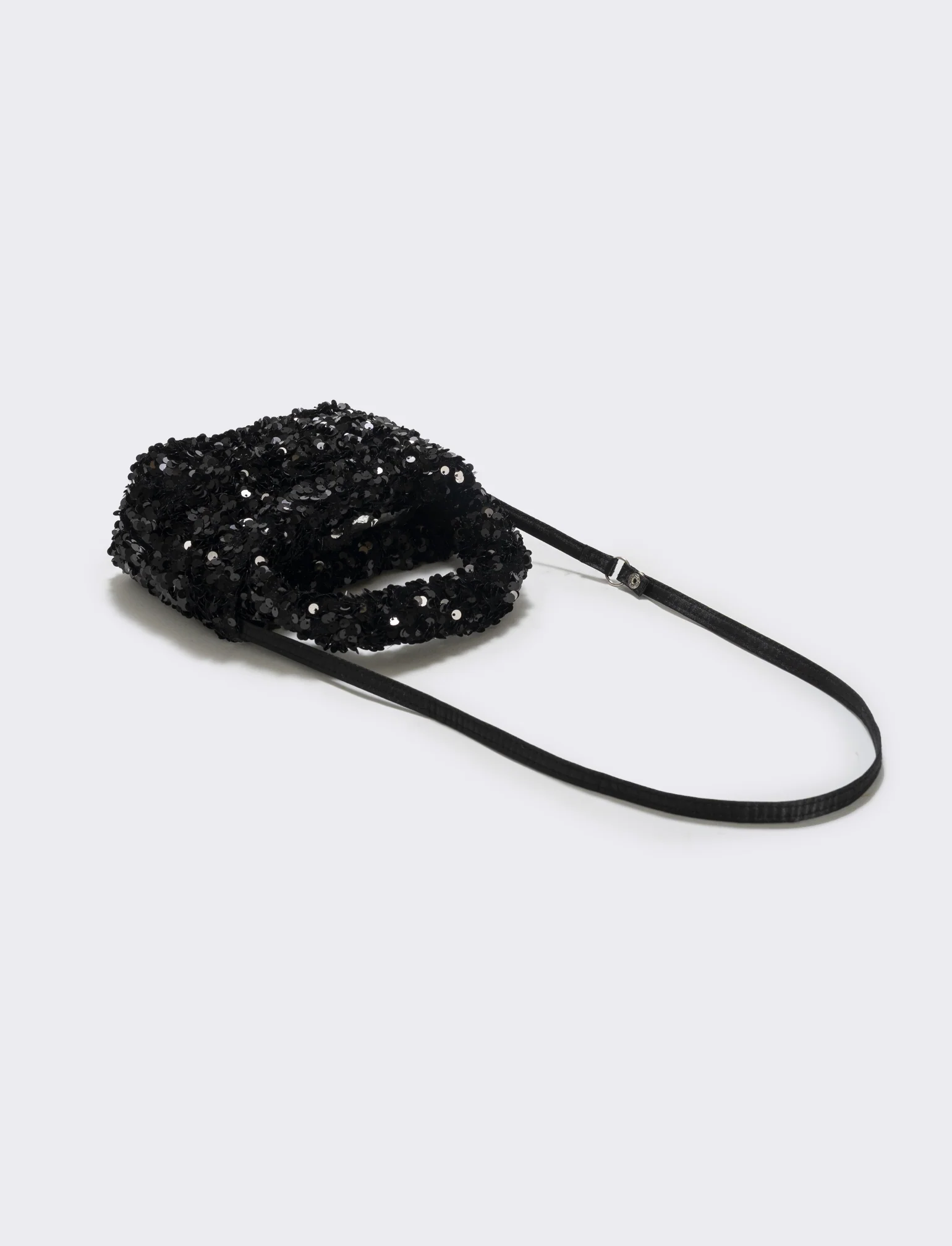 Borsetta bambina con paillettes brillanti - Nero - Image 2