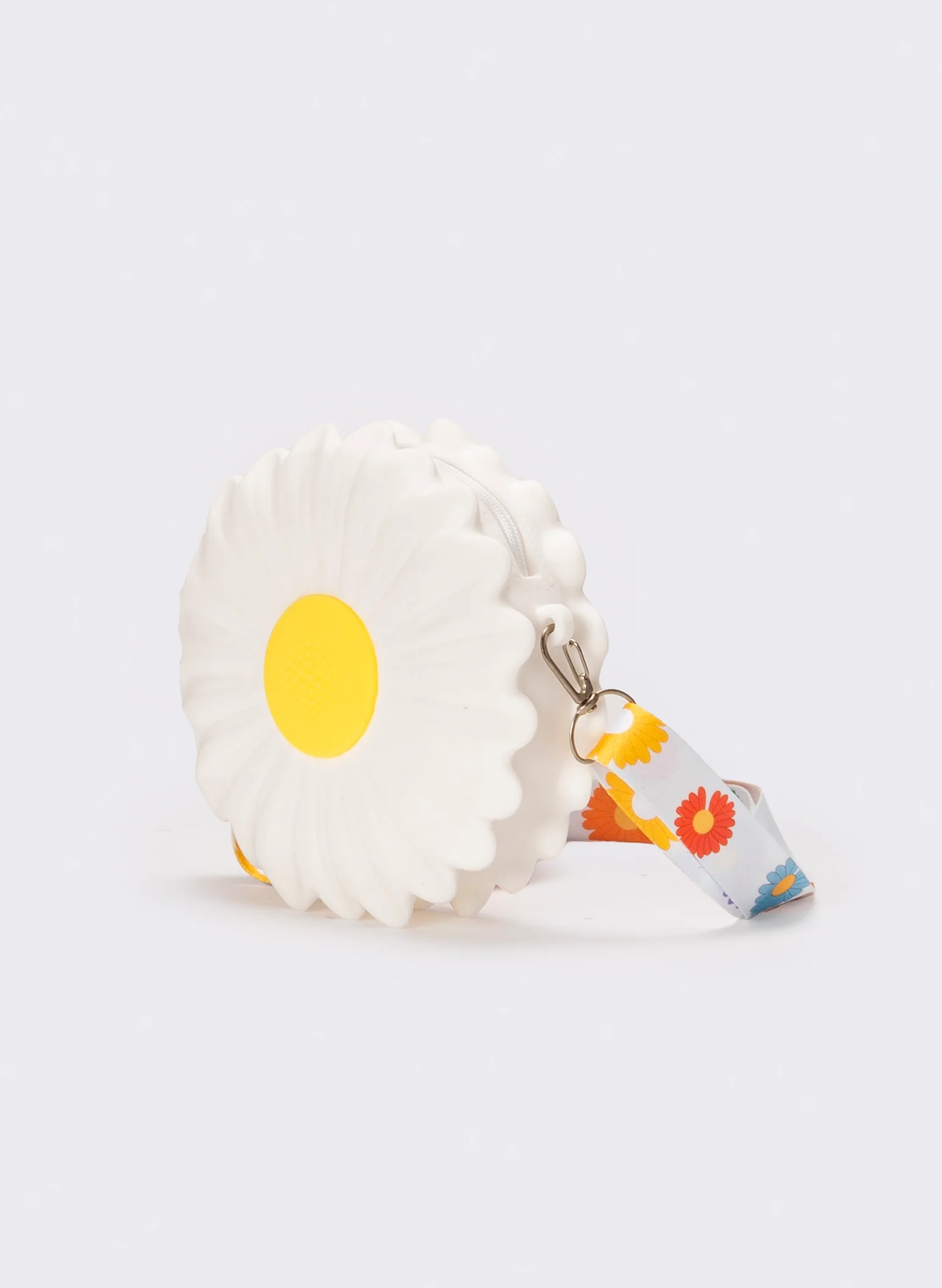 Borsetta bambina soft con fiore e tracolla - Bianco - Image 2