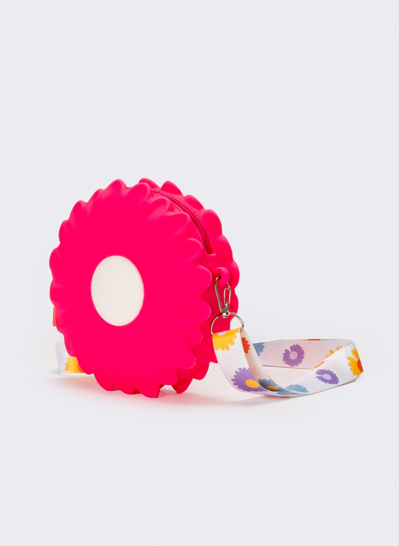 Borsetta bambina soft con fiore e tracolla - Fuxia - Image 2