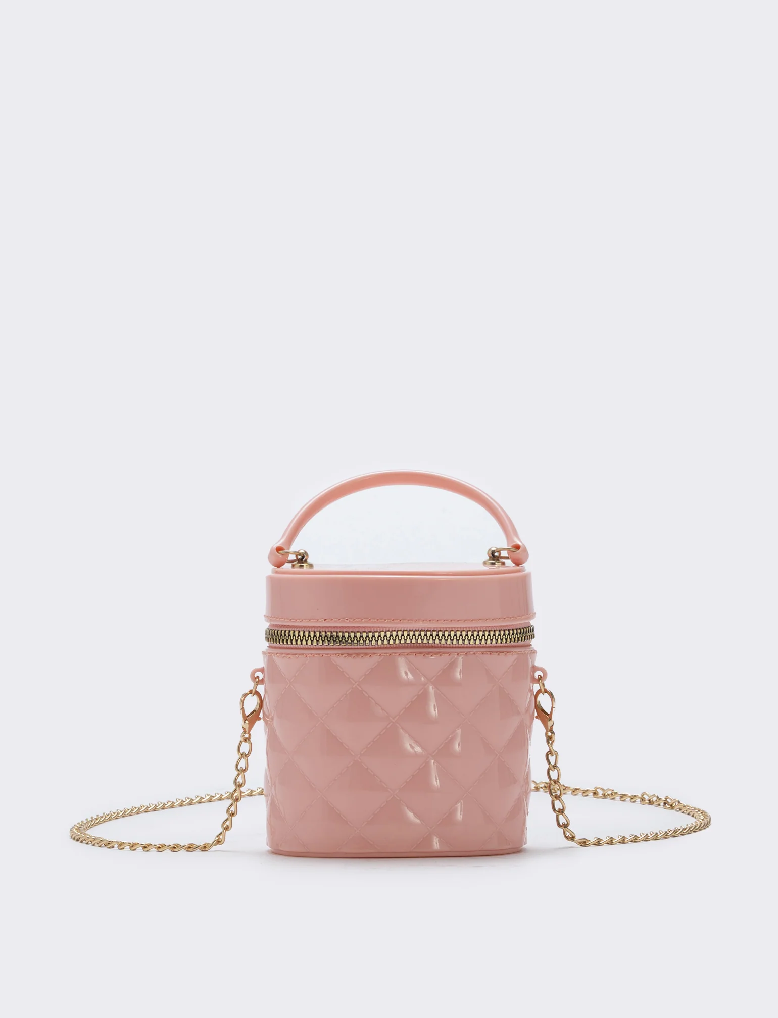 Borsetta bauletto bambina trapuntato PVC - Rosa