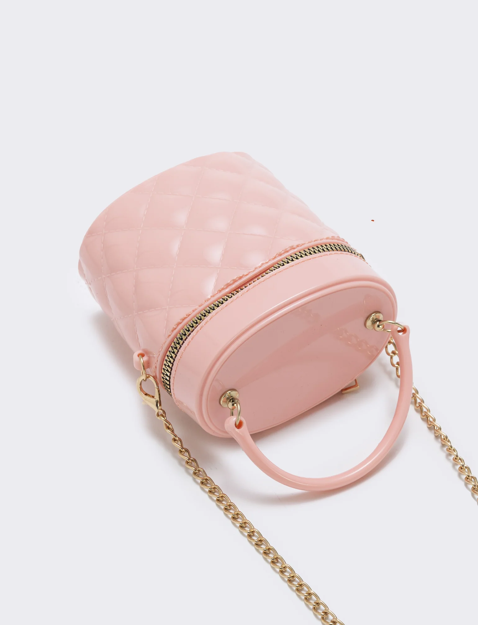 Borsetta bauletto bambina trapuntato PVC - Rosa - Image 3