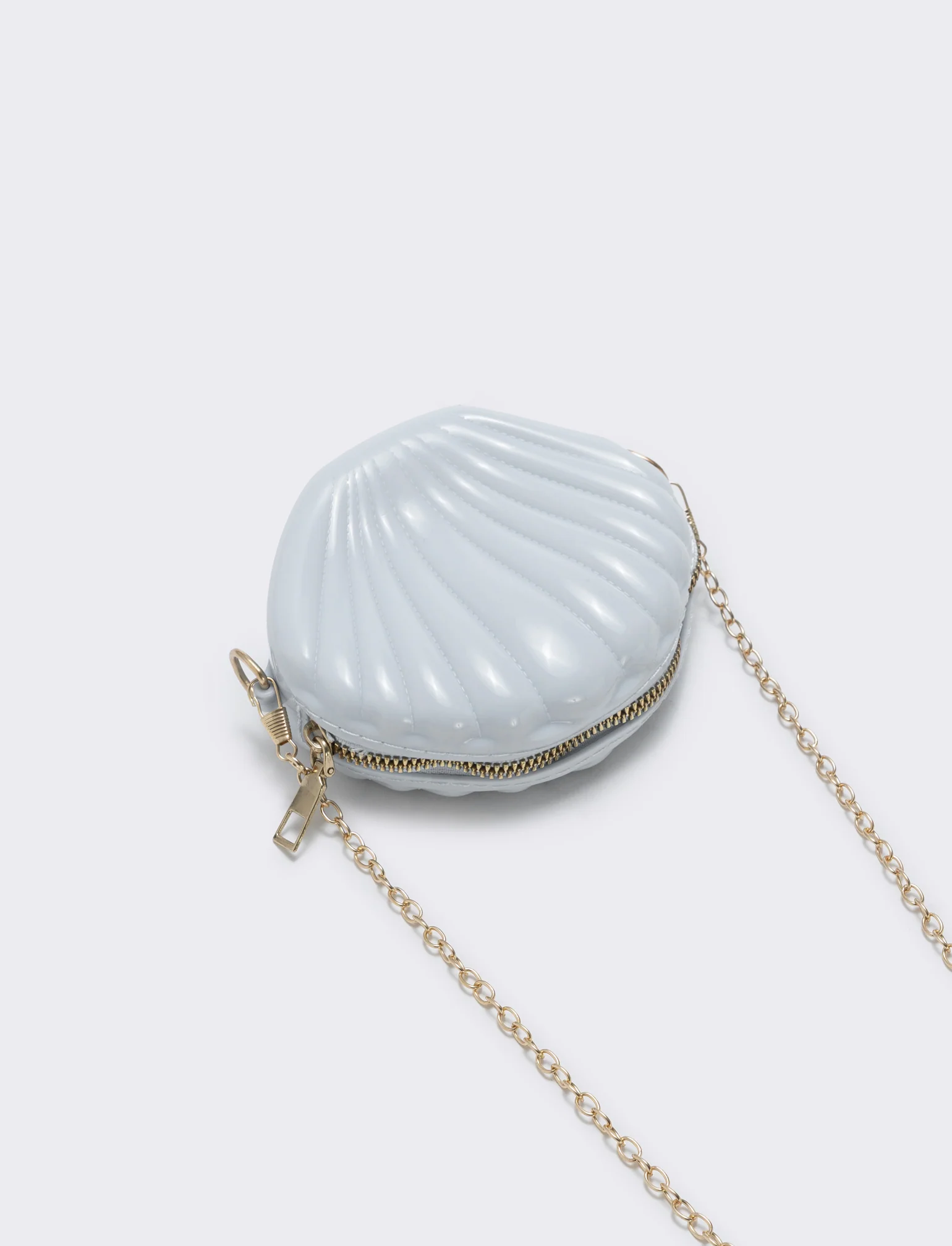 Borsetta conchiglia in PVC per bambina - Bianco - Image 2