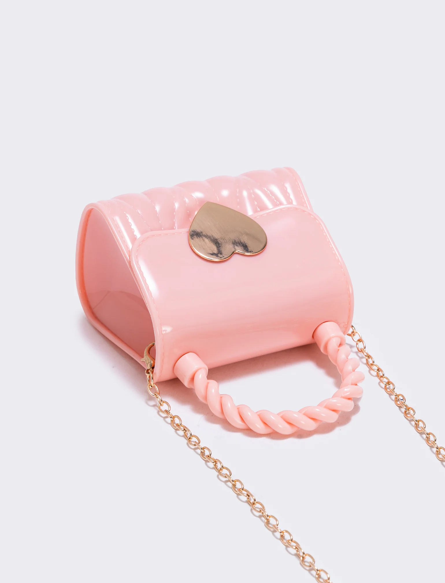 Borsetta cuore con tracolla elegante - Rosa - Image 2