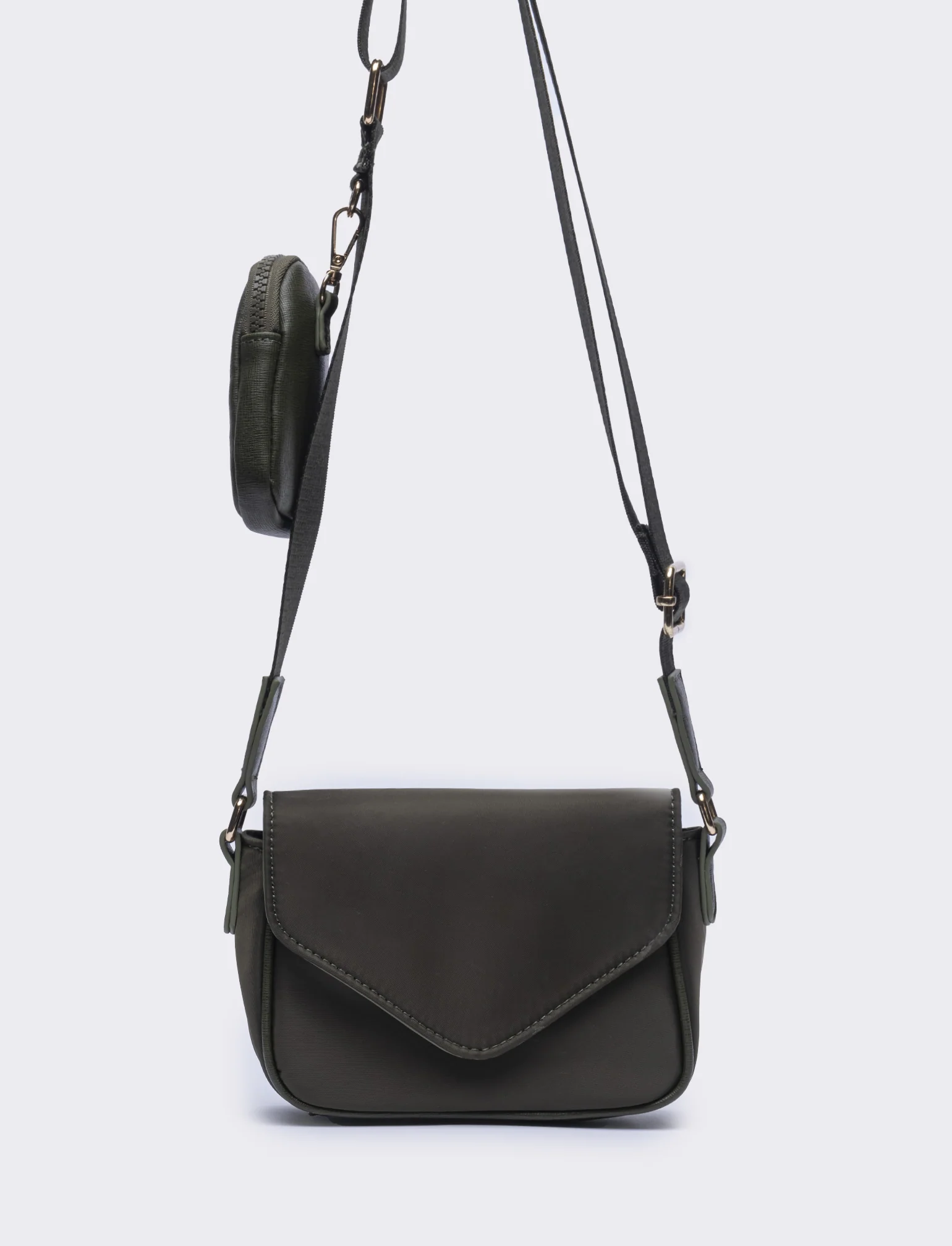 Borsetta donna tracolla in nylon con portamonete l17/h11/p6cm - Ve.milit.