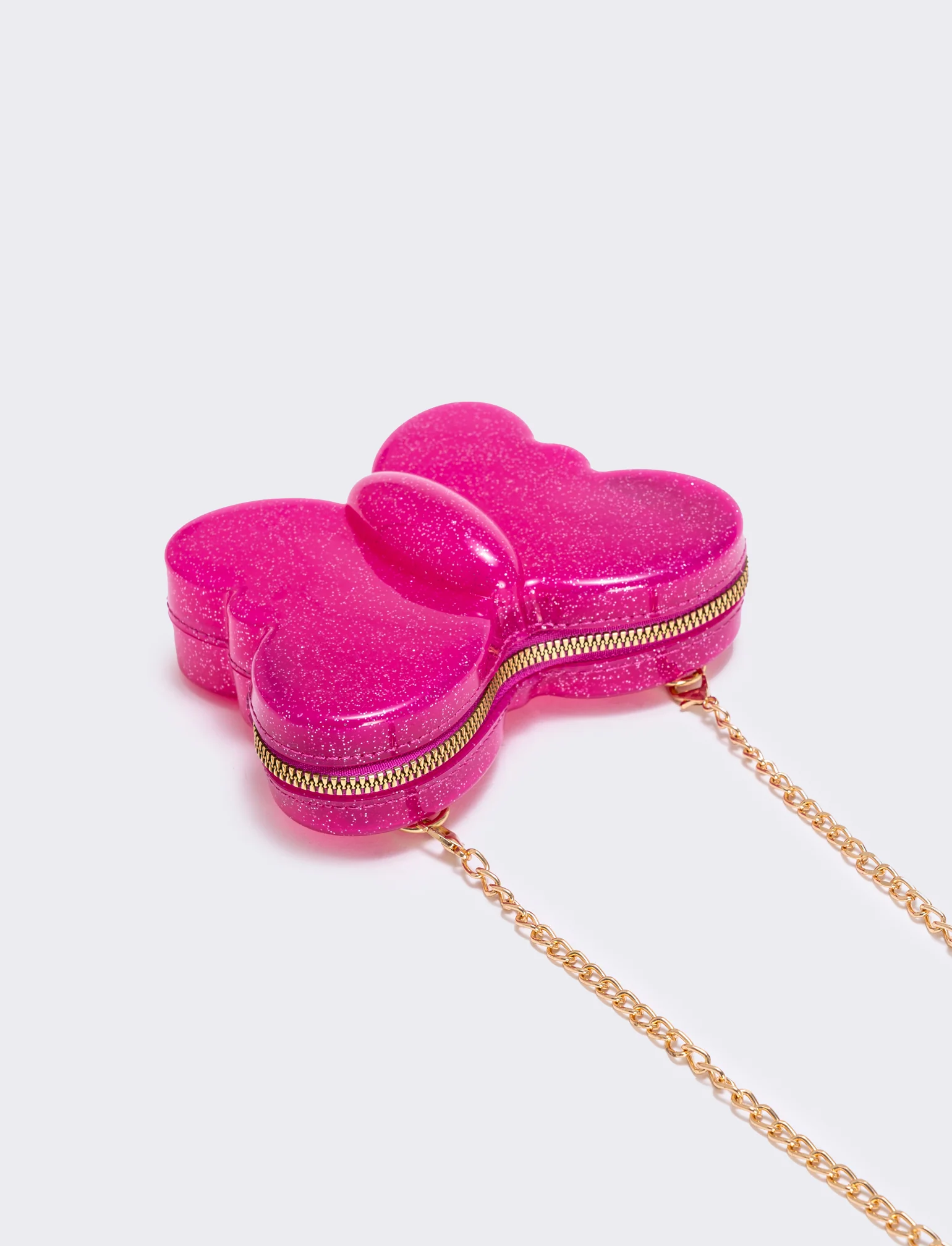 Borsetta farfallina glitter per bambina - Fuxia - Image 2