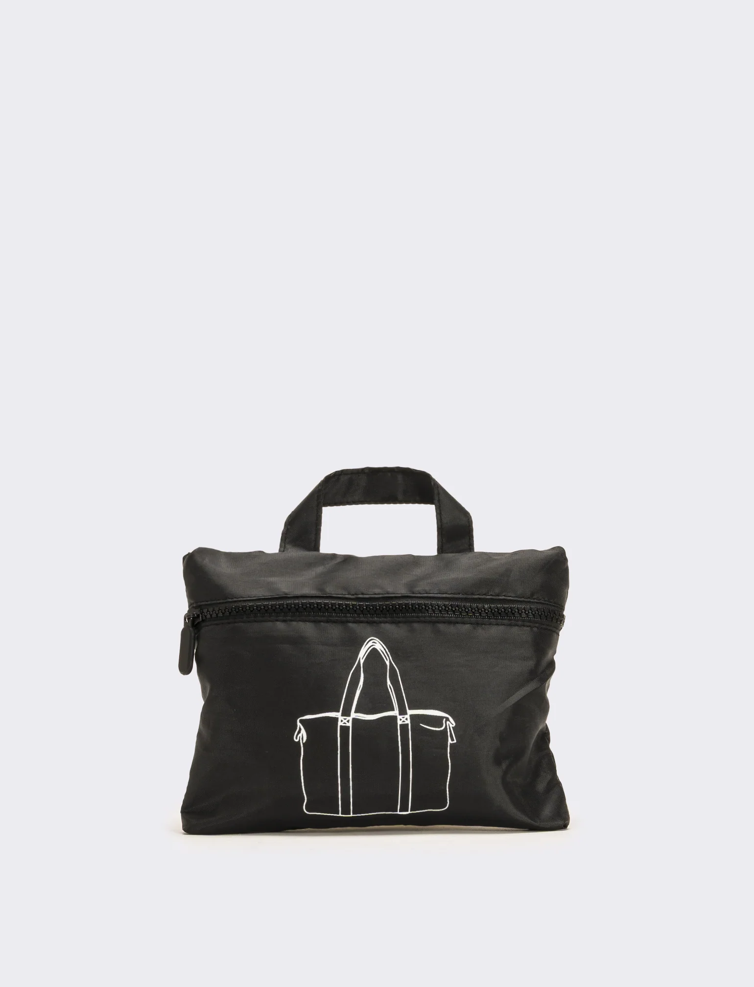 Borsone donna da viaggio in nylon - Nero - Image 2