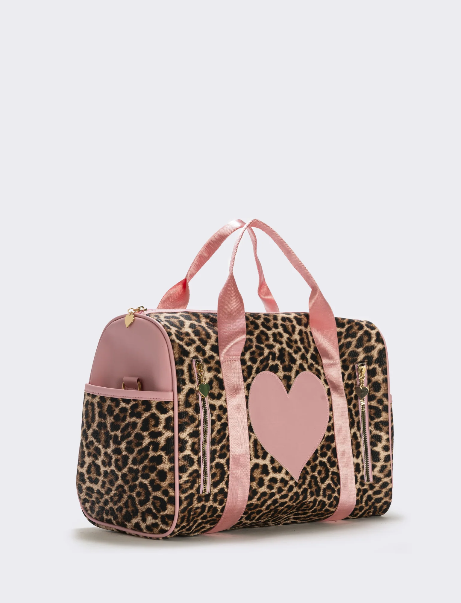 Borsone sportivo con cuore per bambina - Leopardato - Image 2