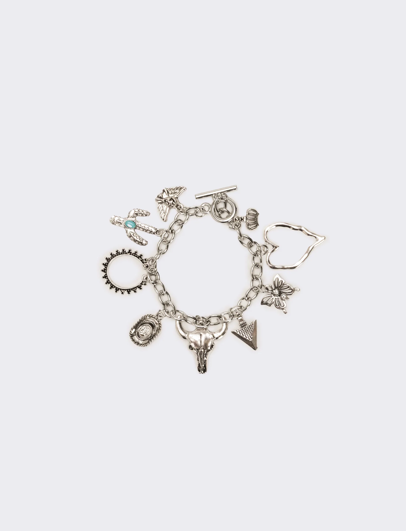 Bracciale con ciondoli rodeo - Argento - Image 2