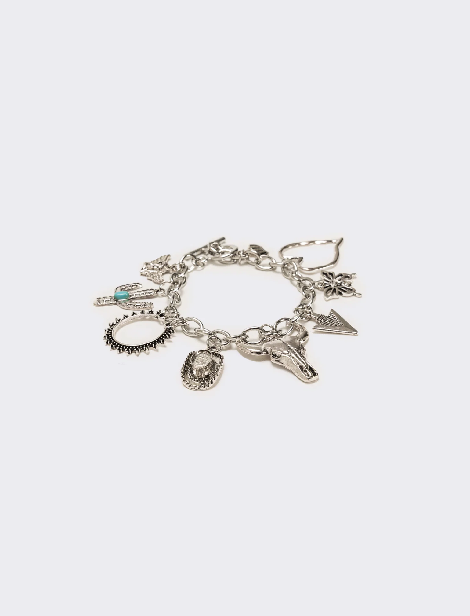 Bracciale con ciondoli rodeo - Argento - Image 3