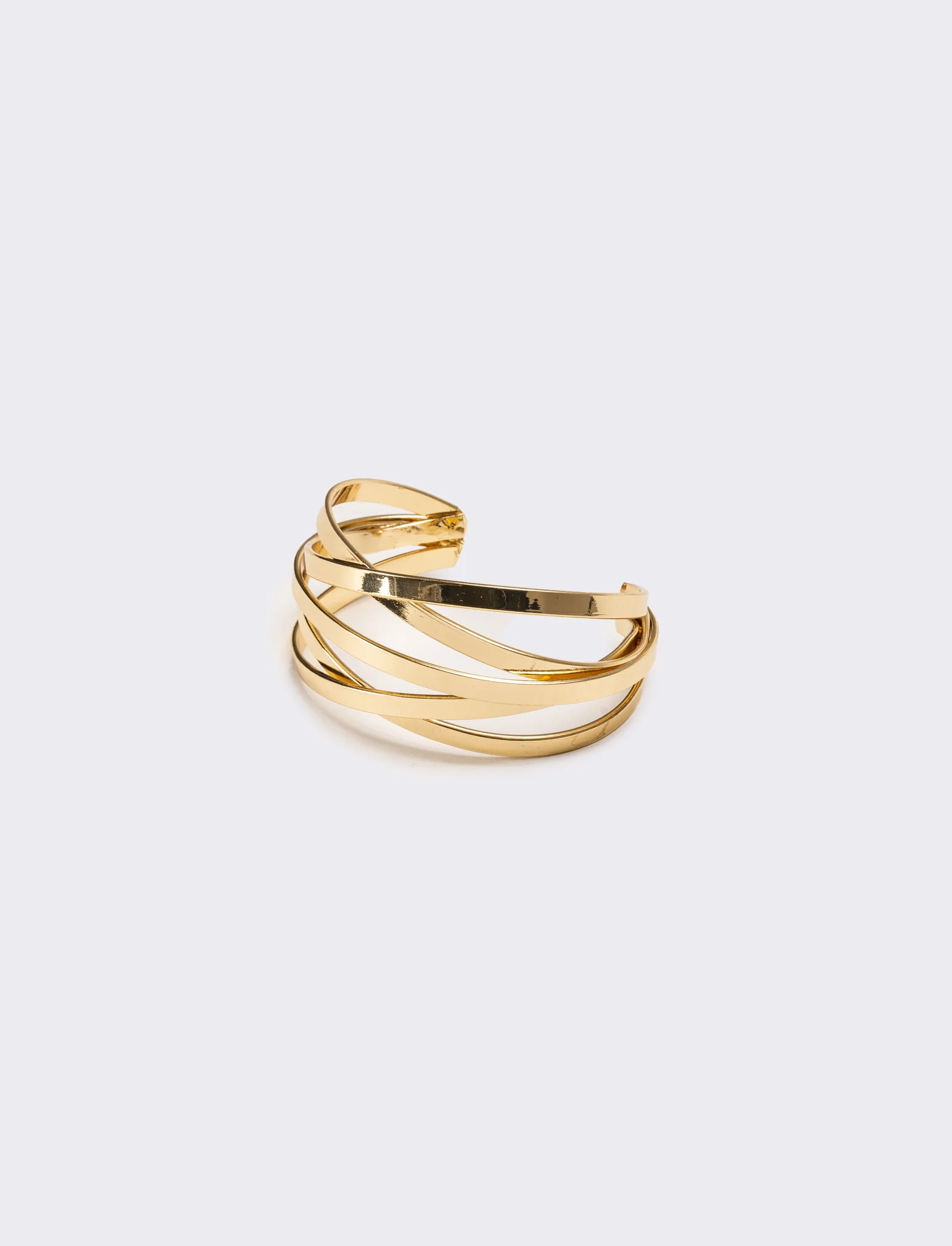 Bracciale donna 5 fili rigido aperto - Oro - Image 2