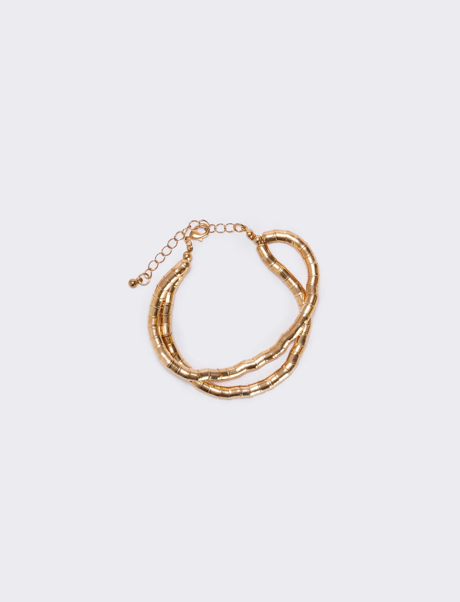 Bracciale doppio filo effetto snake - Oro - Image 3