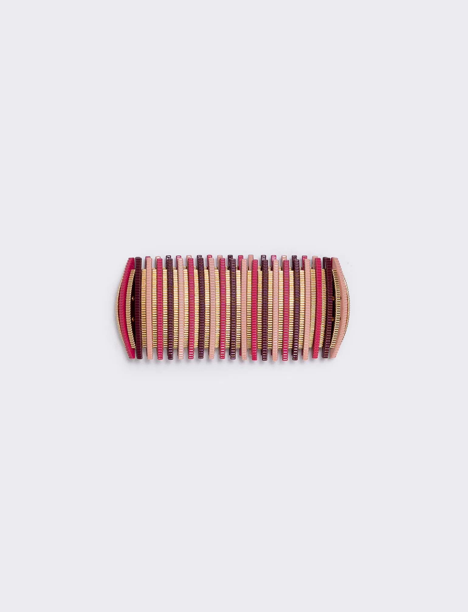 Bracciale elastico con barrette colorate - Rosa