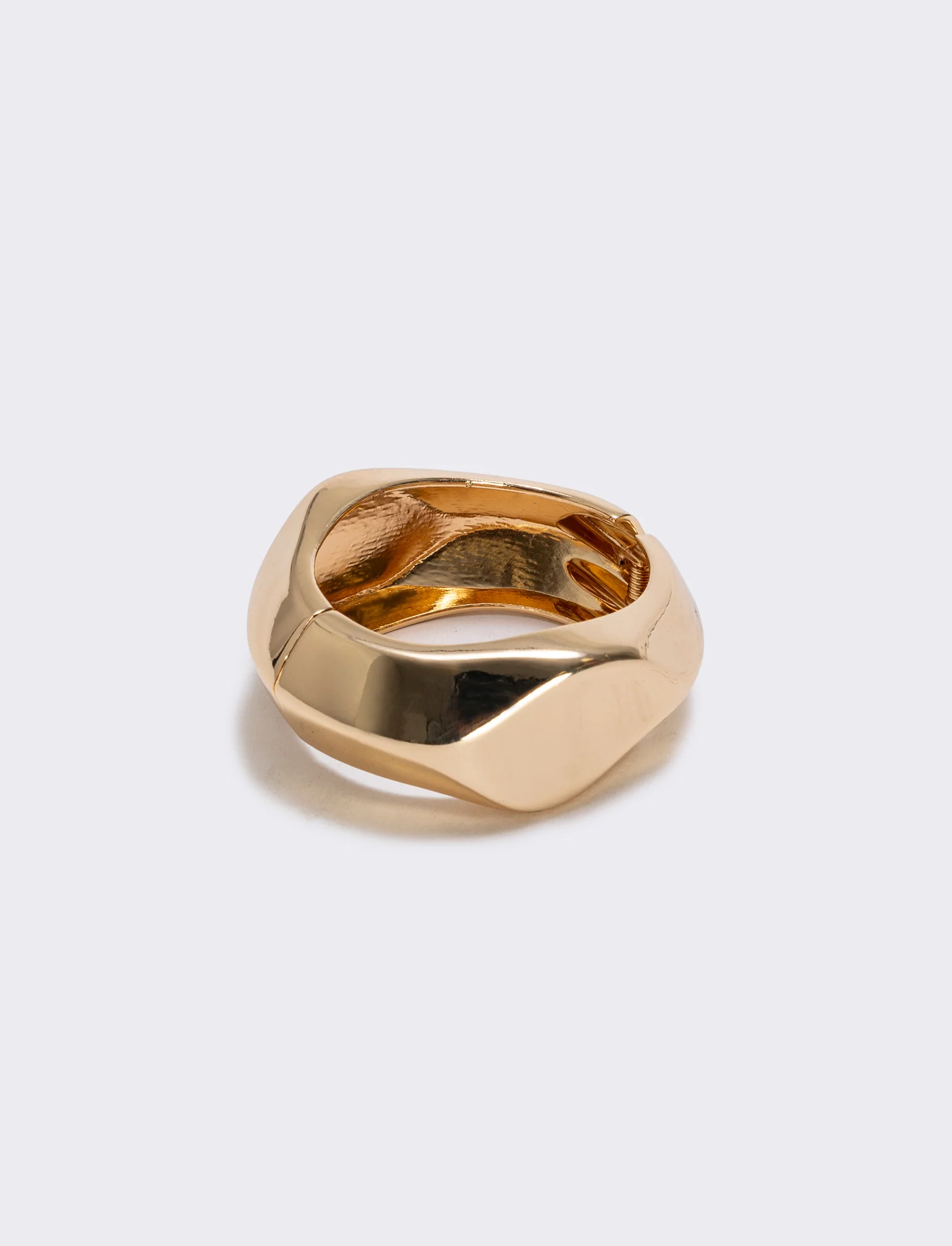 Bracciale rigido doppio martellato - Oro