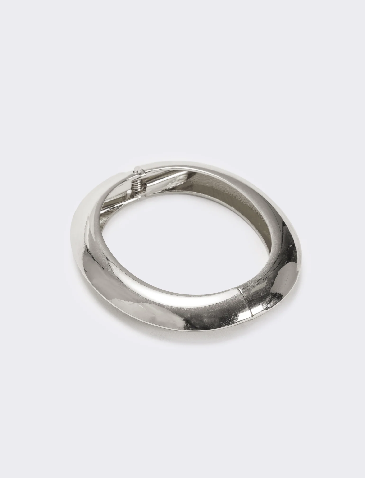 Bracciale rigido liscio - Argento - Image 2