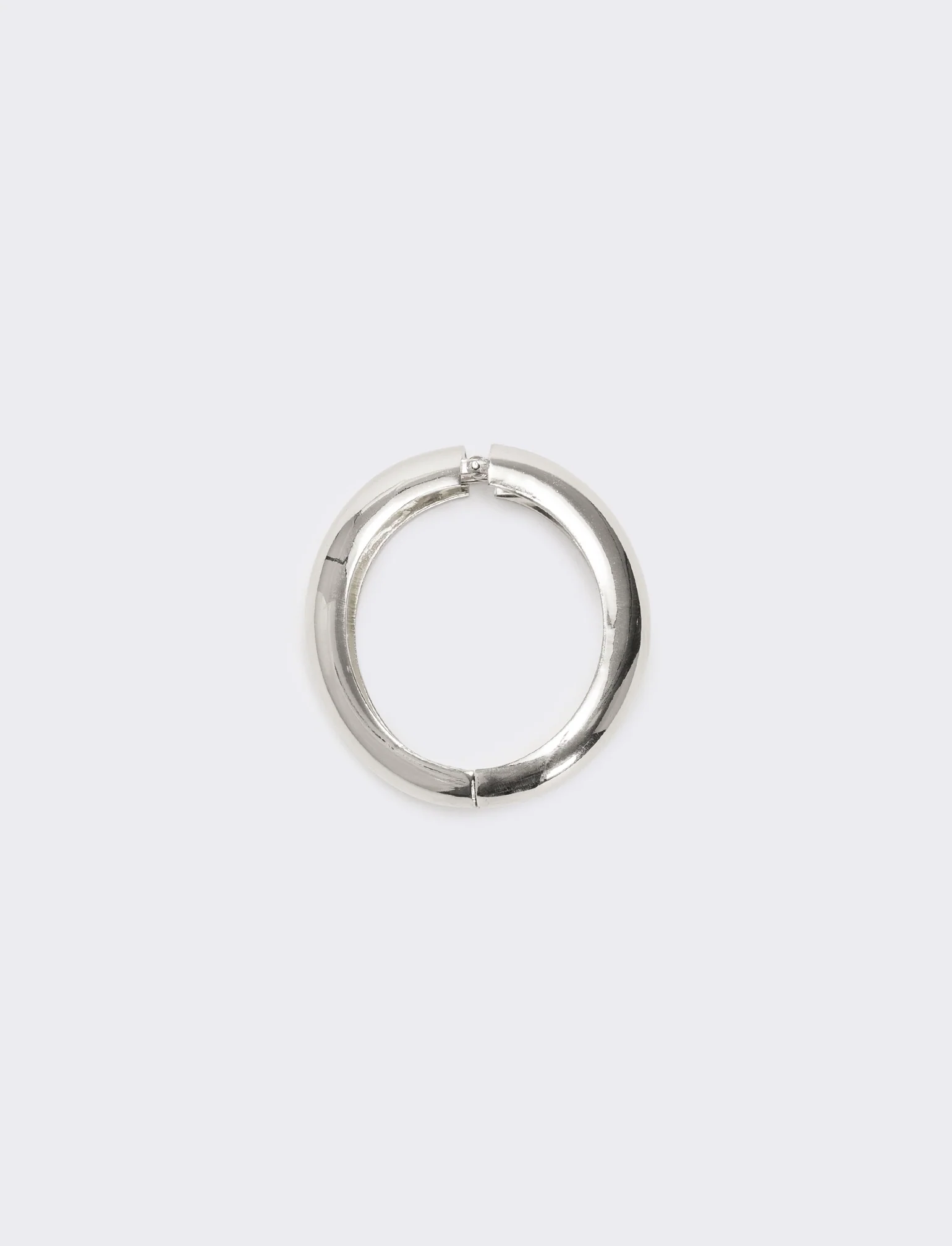 Bracciale rigido tubolare liscio - Argento