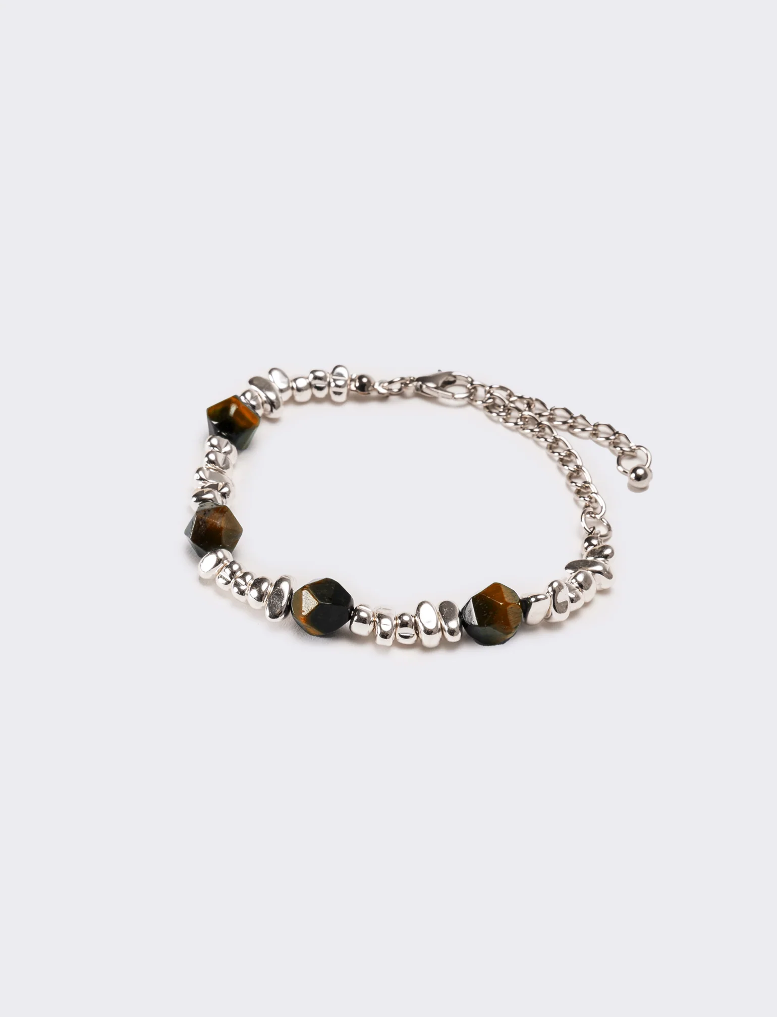 Bracciale uomo con pietra - Marrone - Image 2