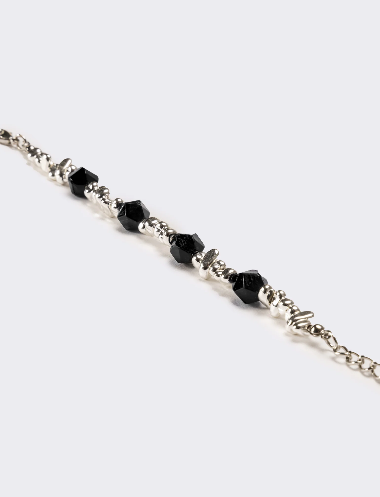 Bracciale uomo con pietra - Nero - Image 3