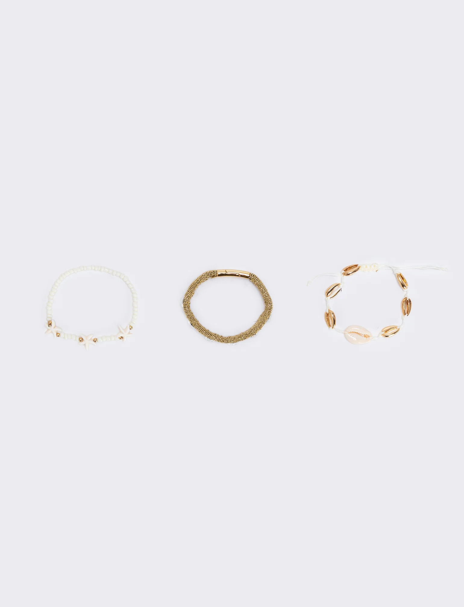 Bracciali conchiglie e stelle marine - Oro