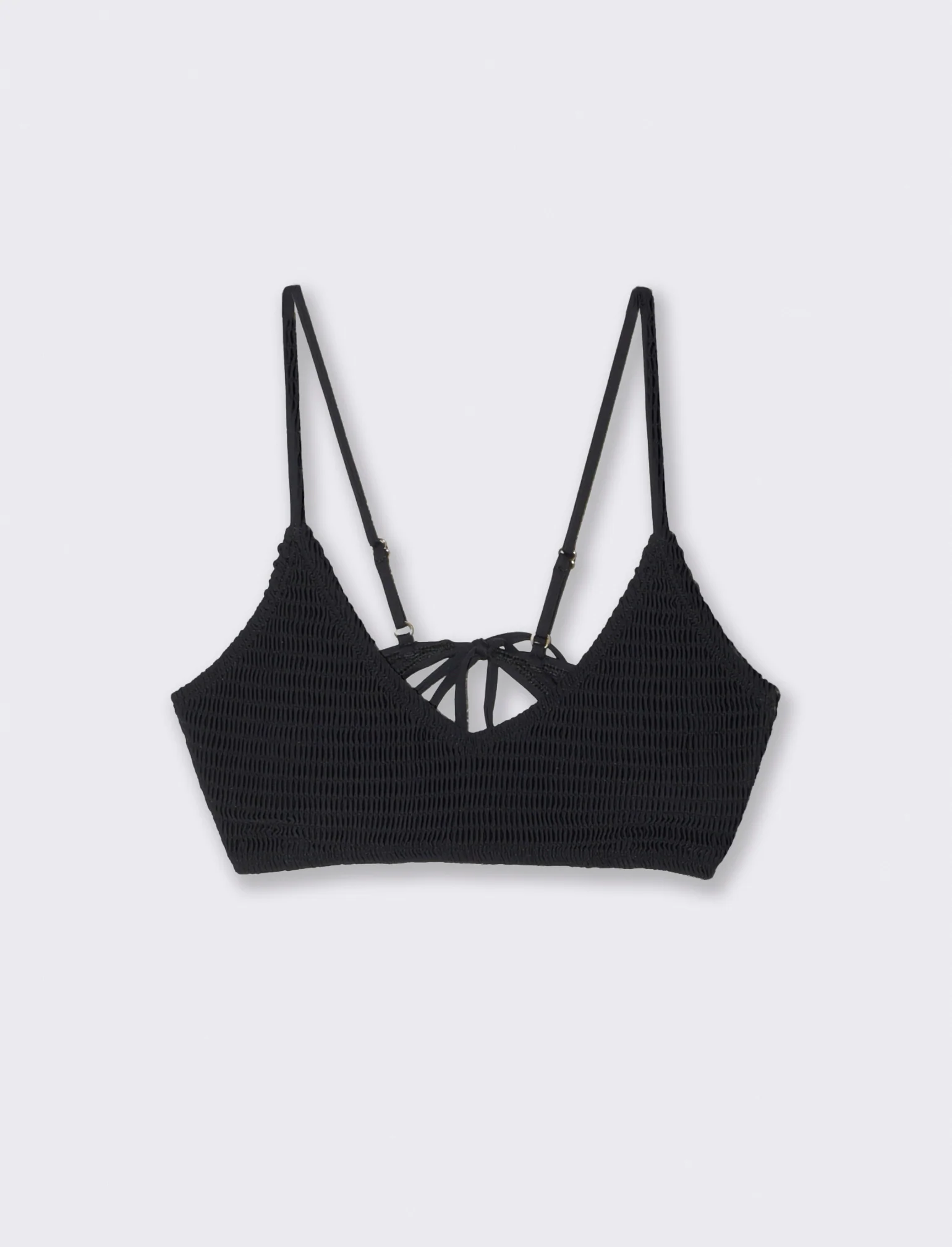 Brassiere mare punto smoke per donne - Nero - Image 3