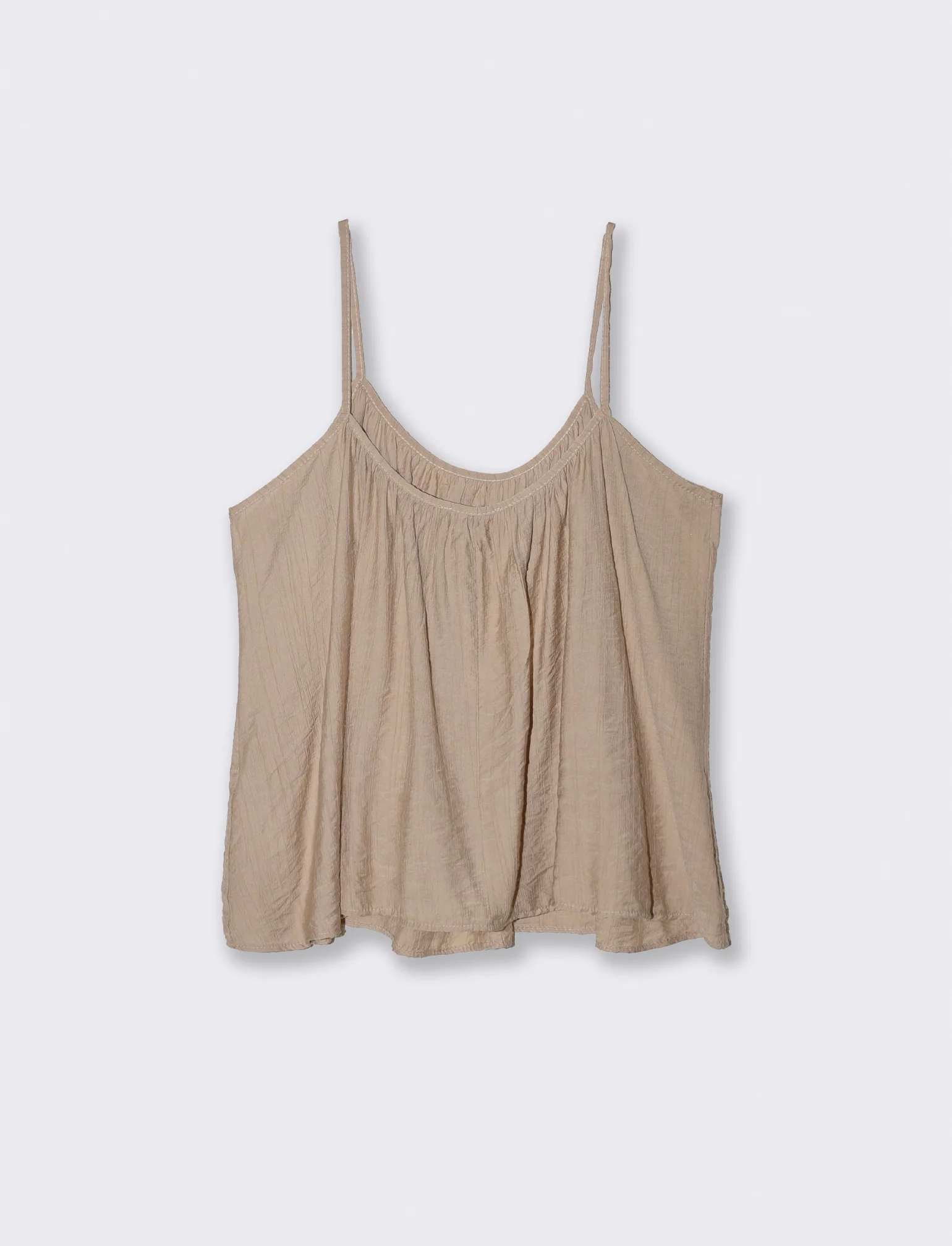 Bretelle Sottili con Vestibilità Comoda - Beige - Image 2