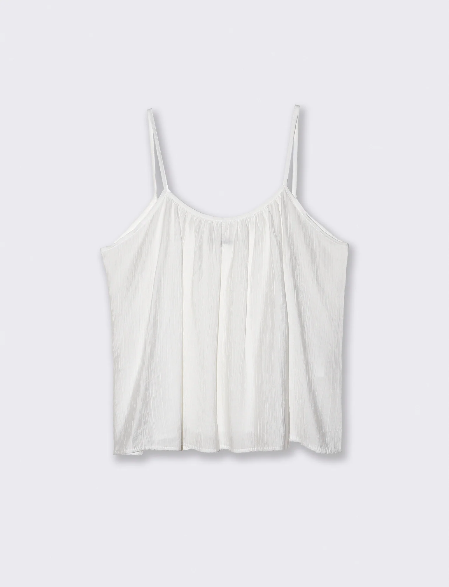 Bretelle Sottili con Vestibilità Comoda - Bianco