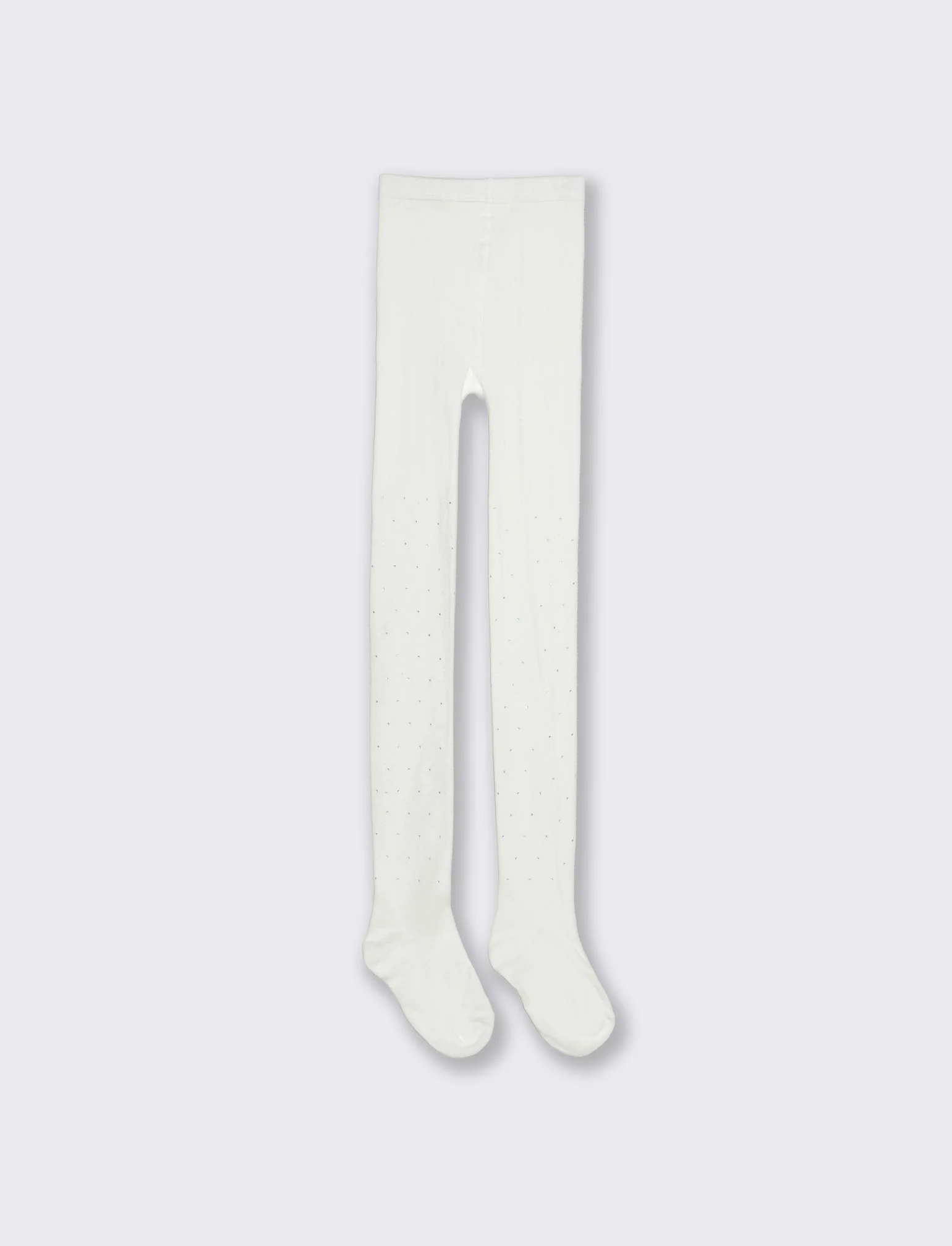 Calza con strass - Bianco latte - Image 2