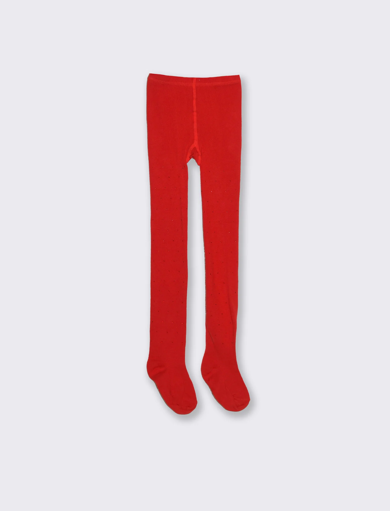 Calze con lurex tinta unita. - Rosso - Image 2