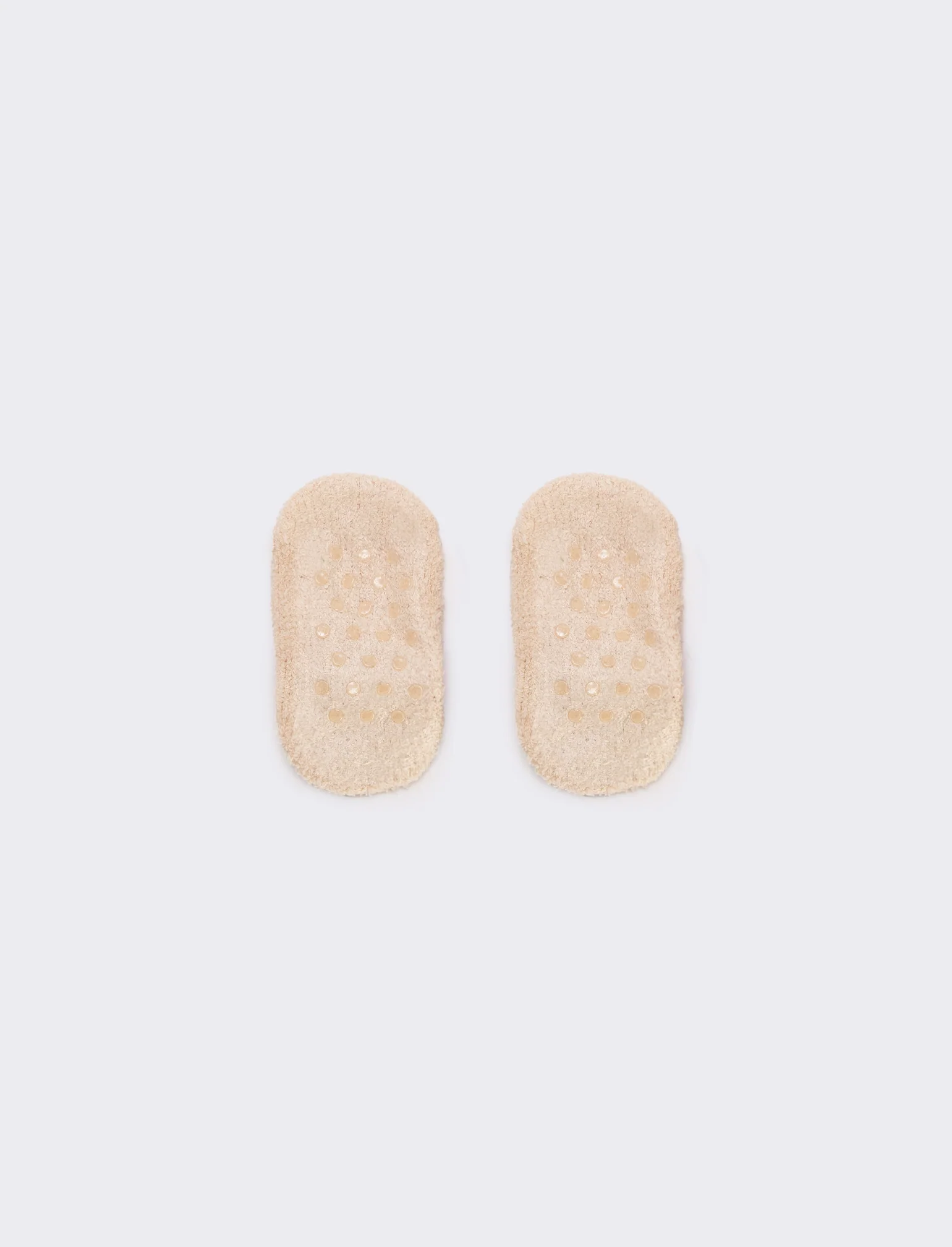 Calzini bambina babbuccia soggetti natalizi - Beige