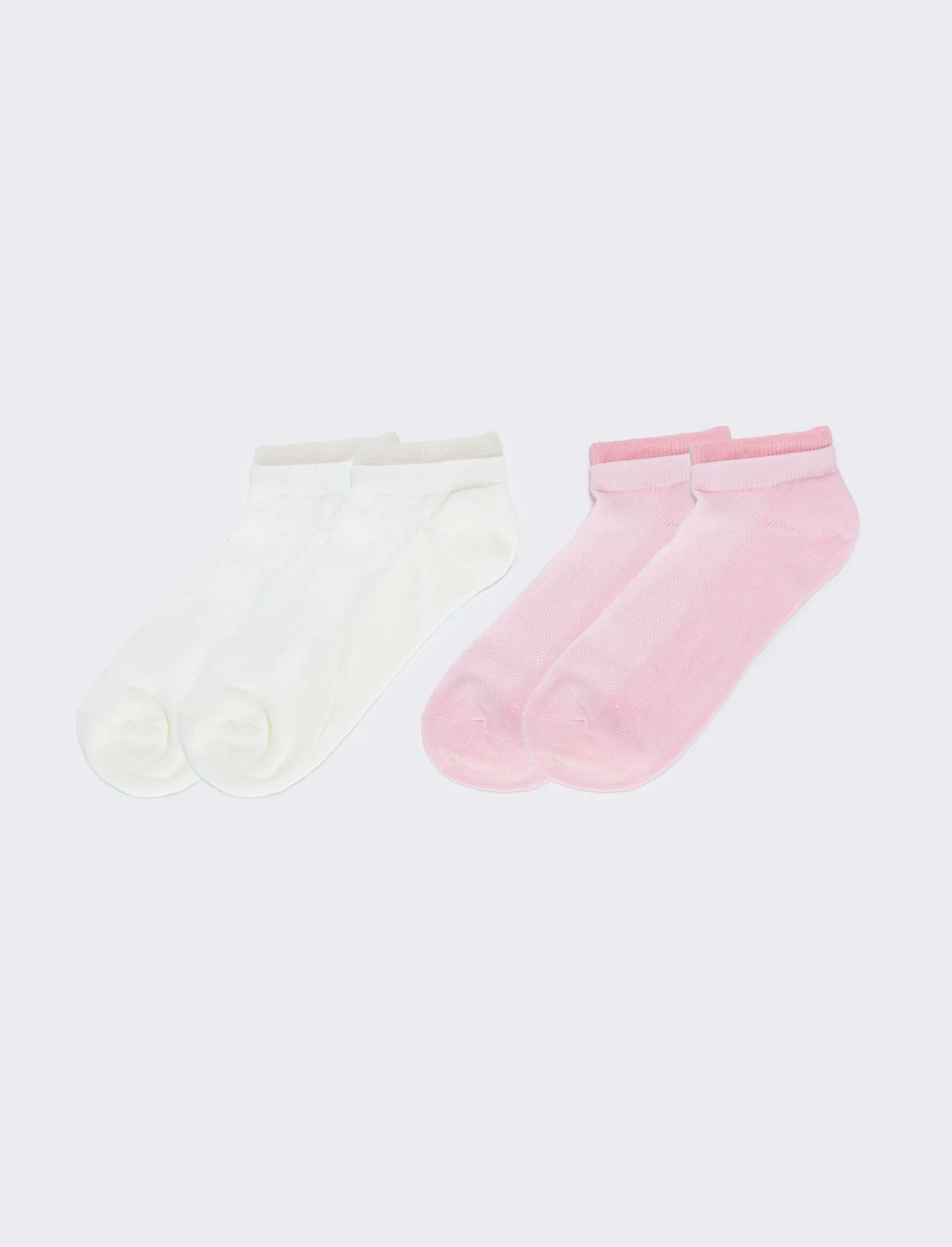 Calzini goffrati: 2 paia - Rosa - Image 2