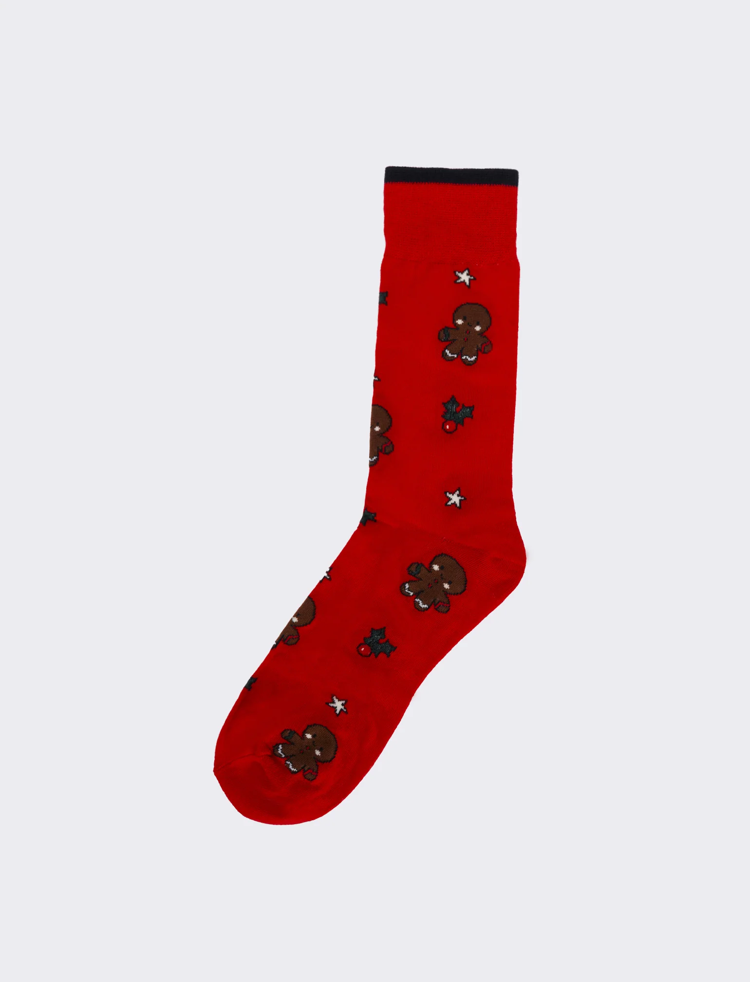 Calzino medio uomo fantasia natale - Rosso - Image 2