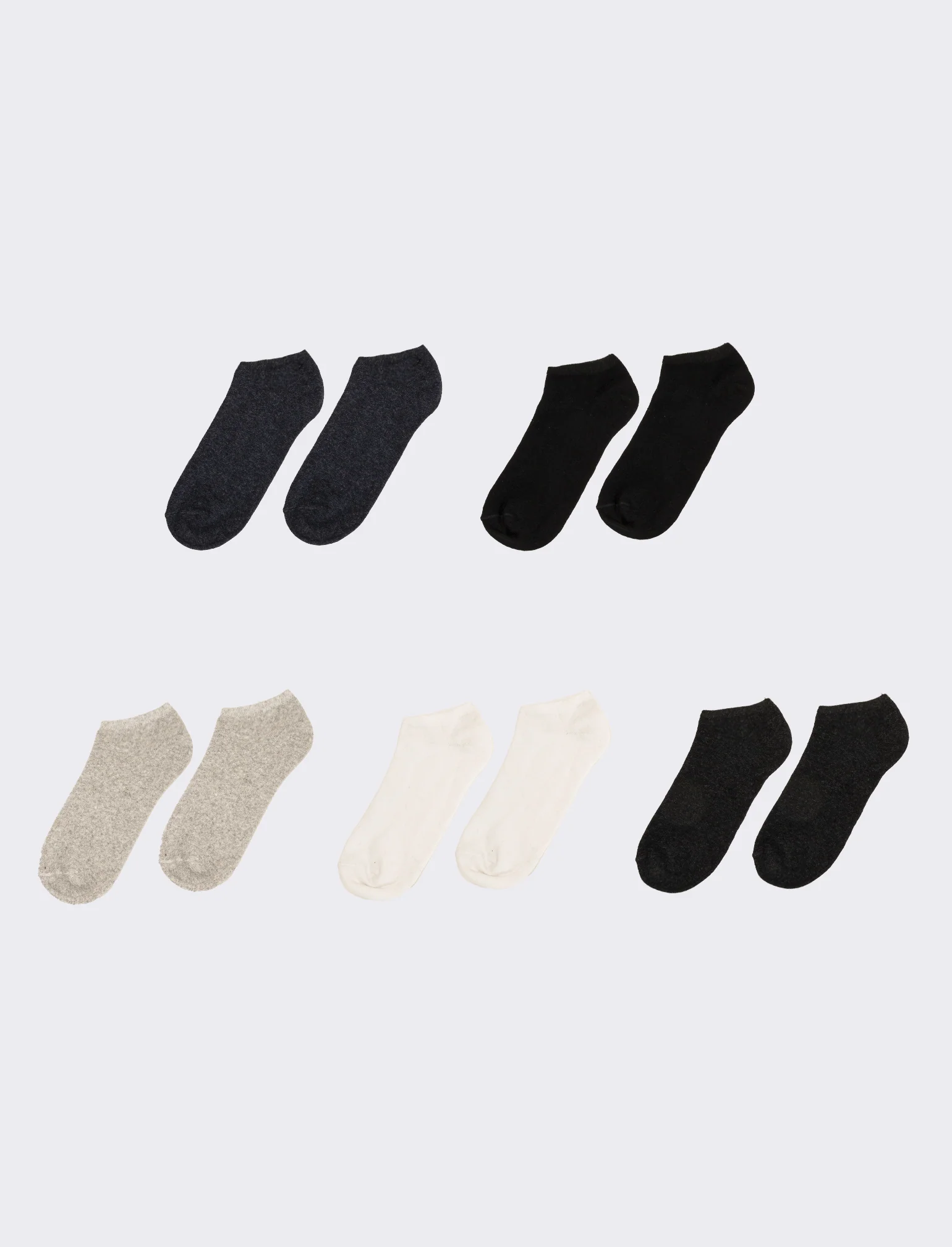 Calzino promo uomo 5 paia sneakers - Multicolore