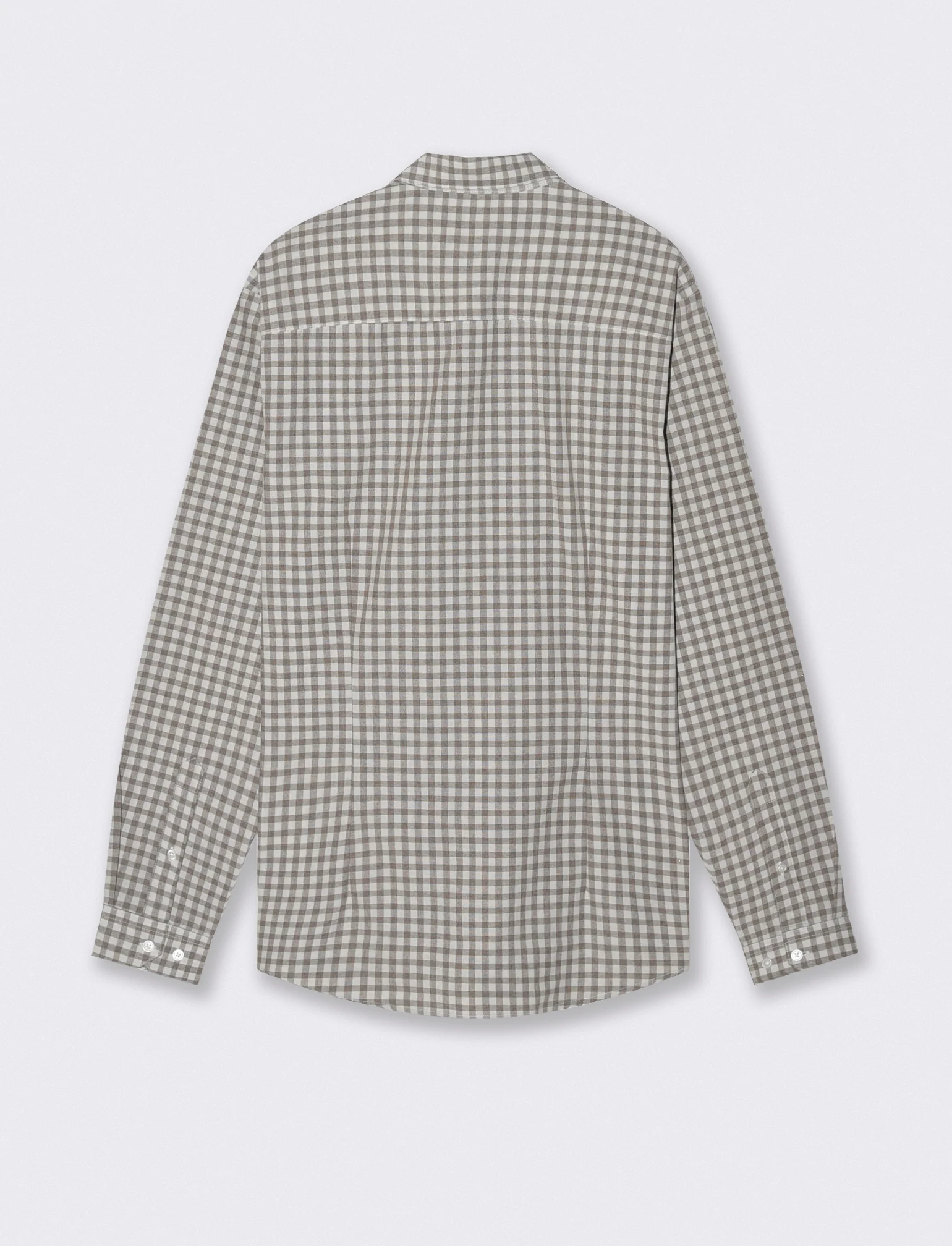 Camicia a quadri regular fit in cotone - Moro - Image 2